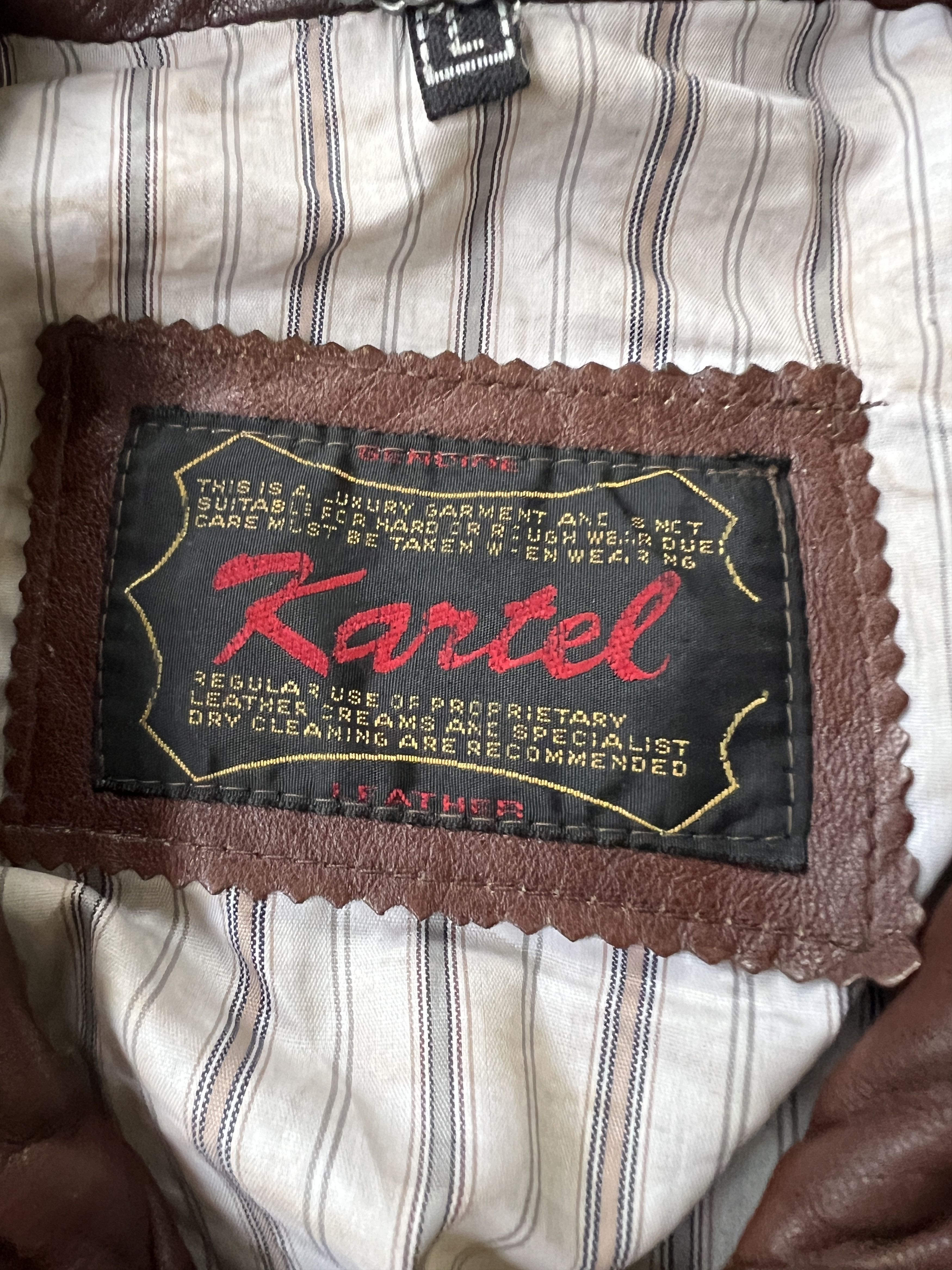 Leather × Vintage Vintage Leather Jacket Size US L / EU 52-54 / 3 - 5 Thumbnail