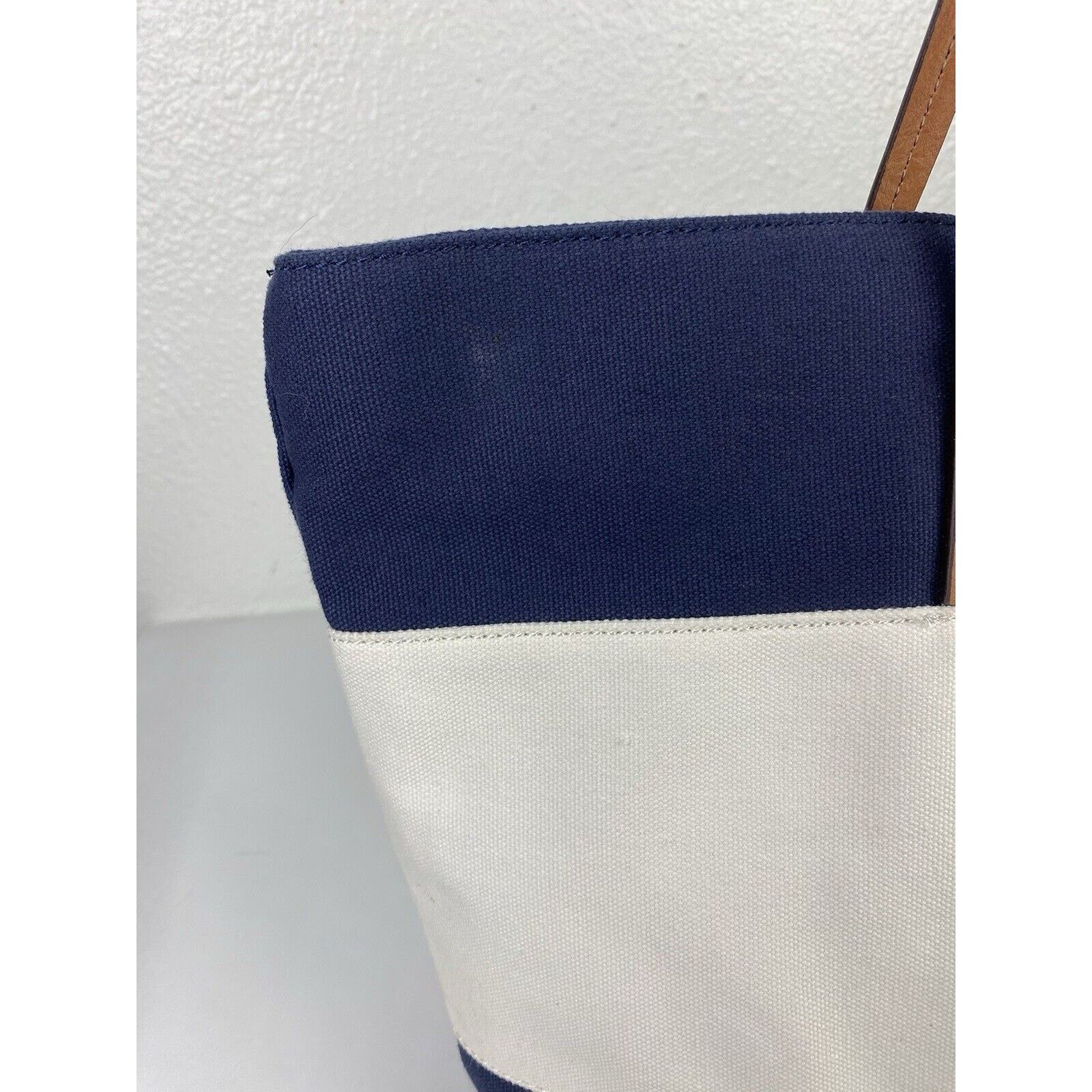 Tommy Hilfiger NWT Tommy Hilfiger Striped Canvas Tote Bag Handbag Purse Size ONE SIZE - 3 Thumbnail