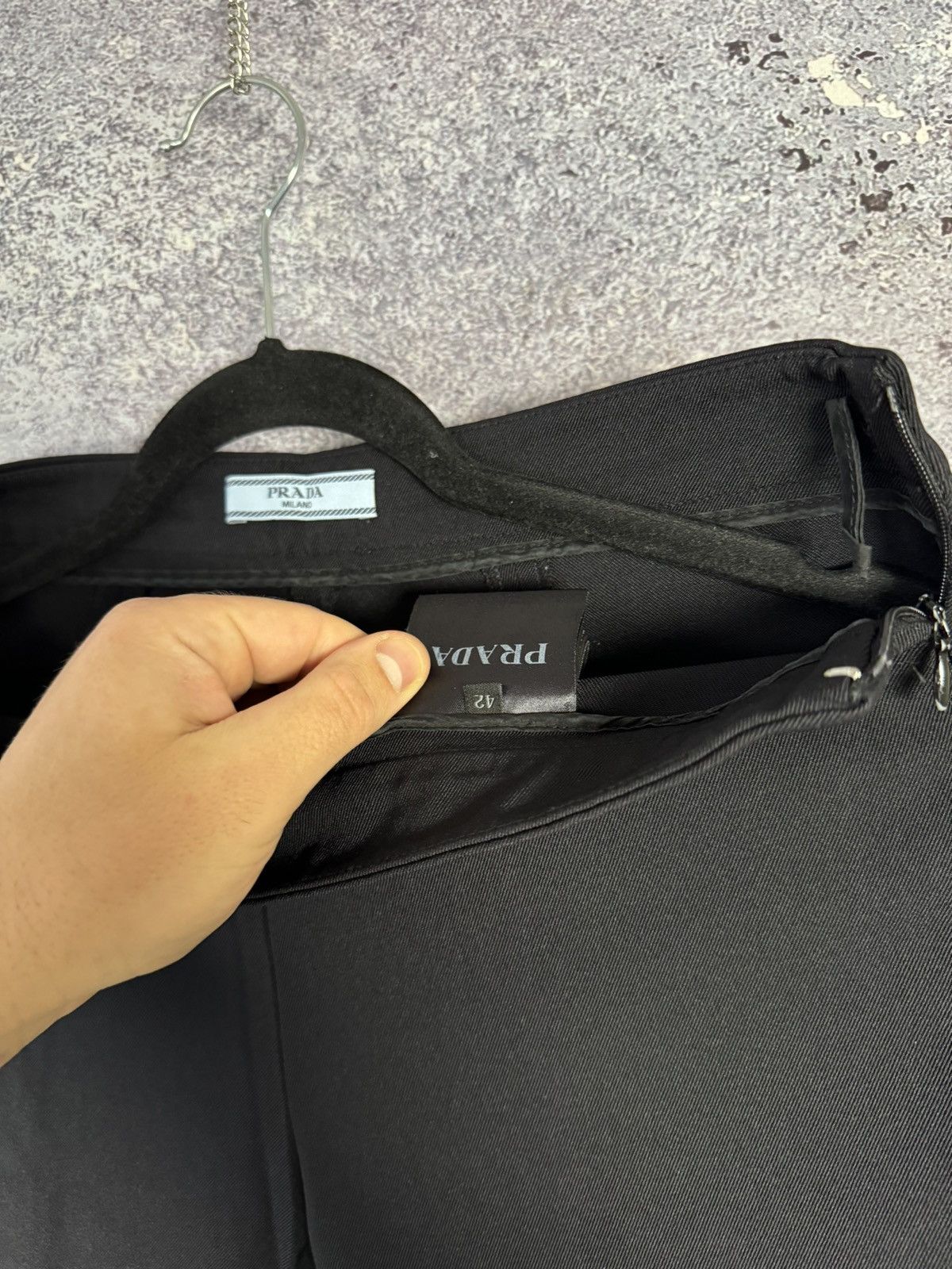 Designer × Prada × Vintage Prada leggings woman y2k luxury black oldmoney Size 28" / US 6 / IT 42 - 8 Thumbnail
