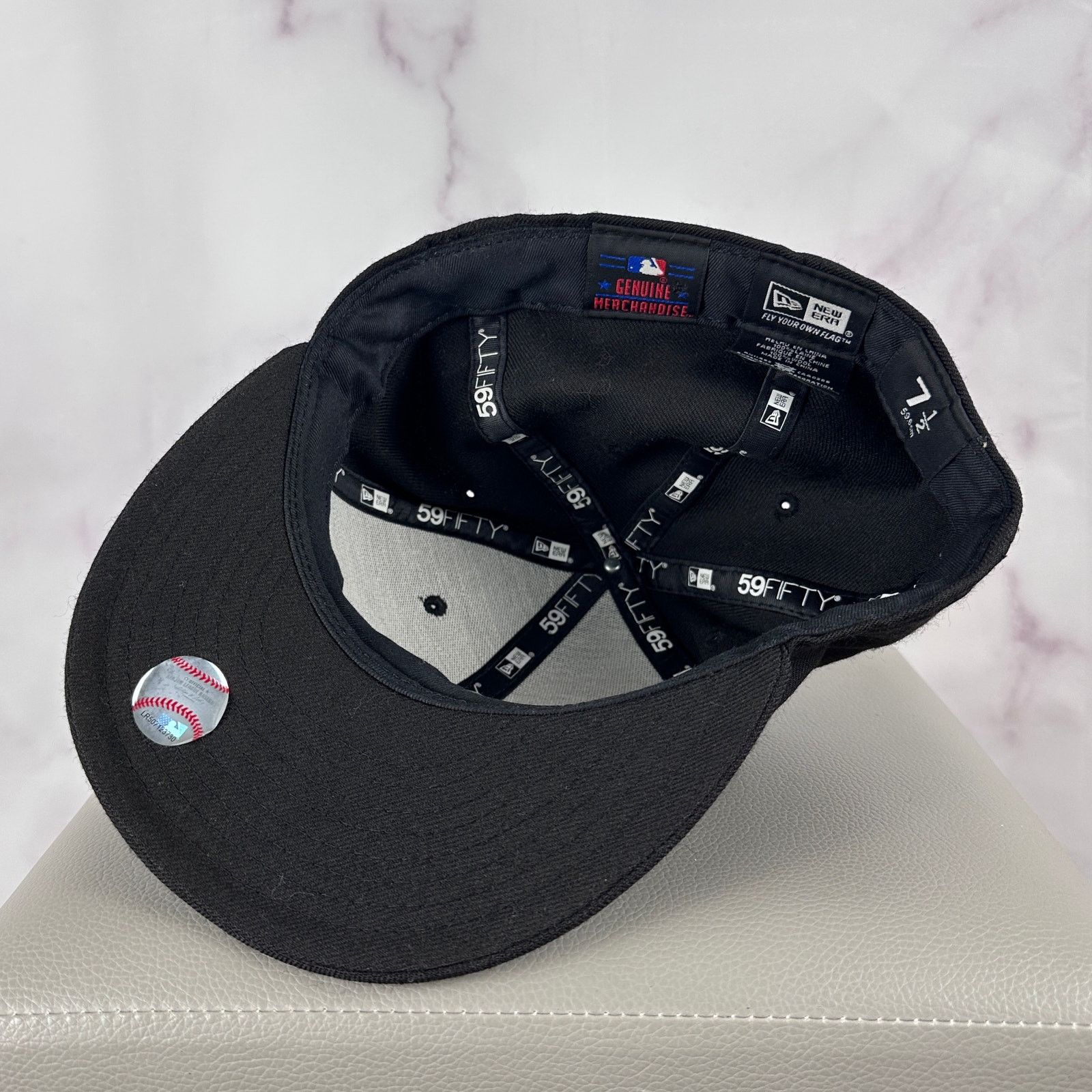 New Era New York Yankees Black Fitted Size ONE SIZE - 7 Thumbnail