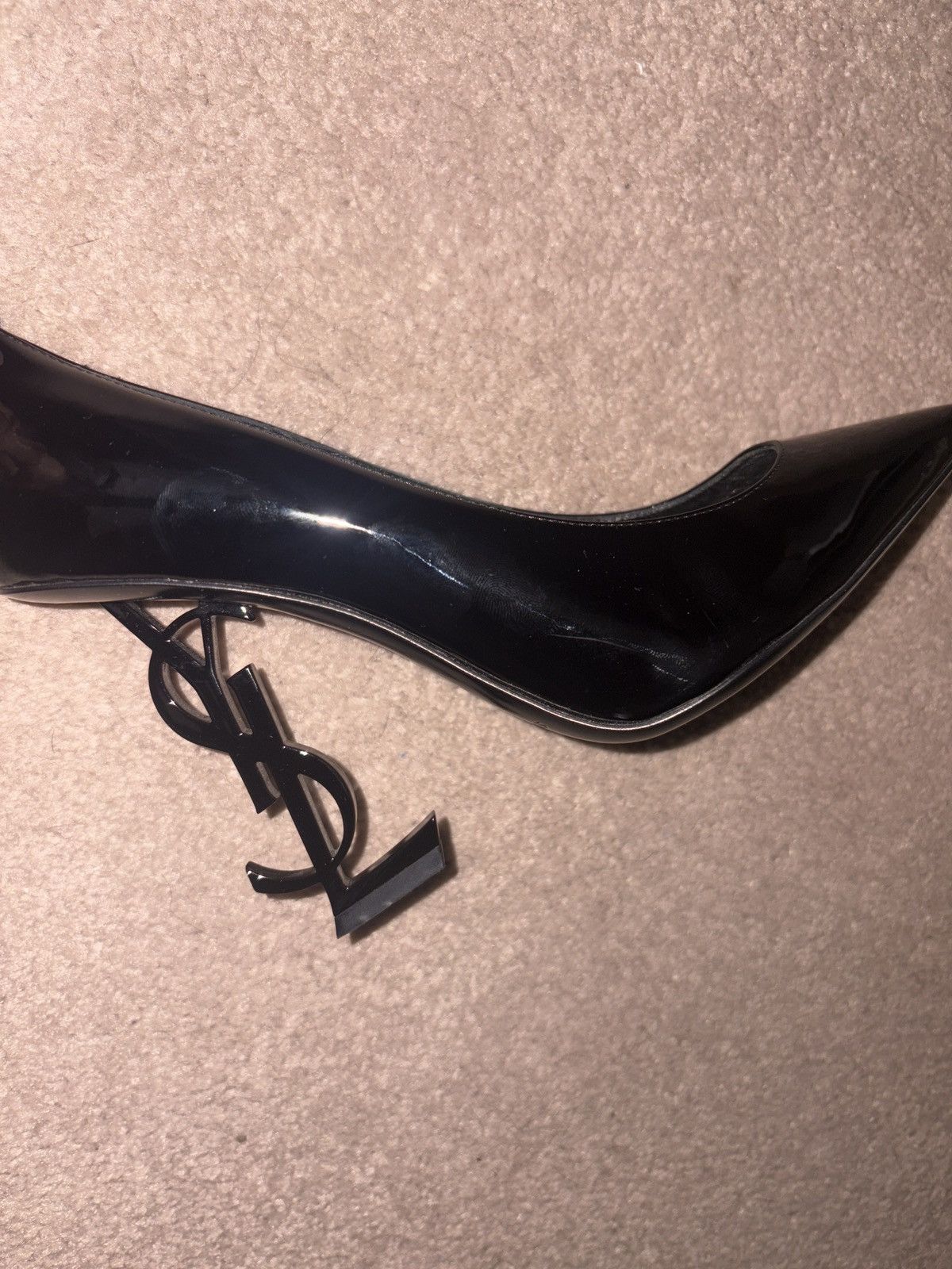 Saint Laurent Paris Saint Laurent Opyum Heels Black Patent, Size US 6.5 / IT 36.5 - 6 Thumbnail