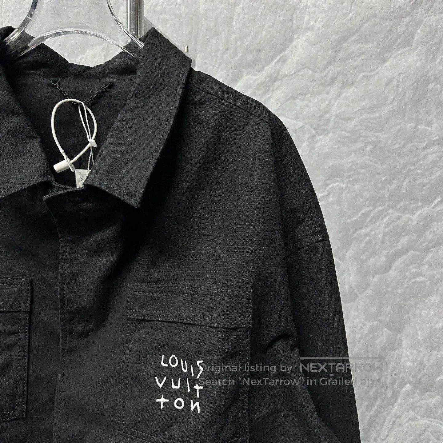 Louis Vuitton louis vuitton black embroidered logo jacket. Size US L / EU 52-54 / 3 - 3 Thumbnail