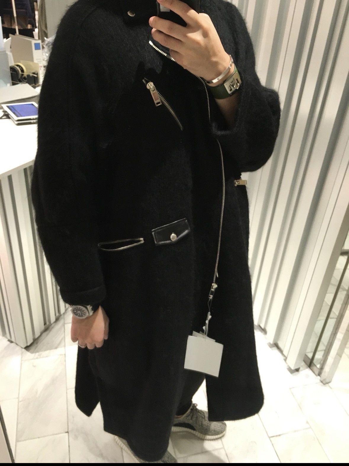 Christian Dada Christian Dada Wool + mohair biker long coat Size US S / EU 44-46 / 1 - 13 Thumbnail