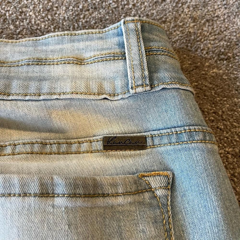 Designer Kancan light wash distressed jeans Size 29" - 8 Thumbnail