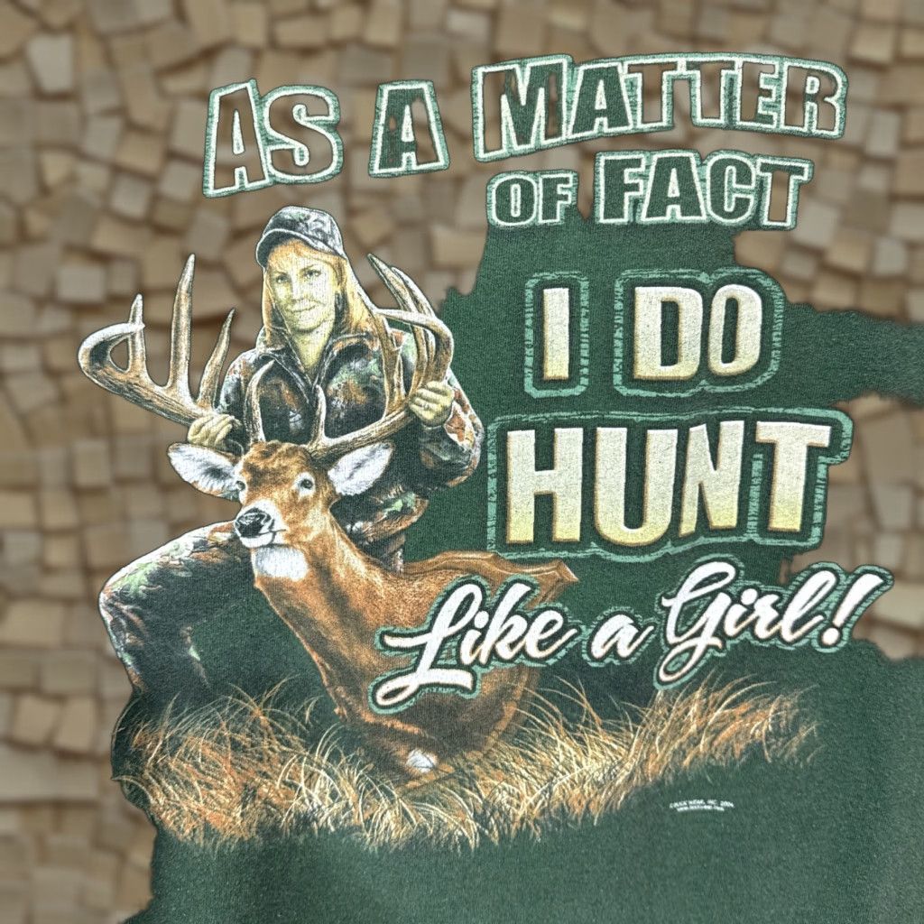 Ikea VINTAGE Buck Wear T-Shirt Adult Large Hunting Deer Outdoors Green Y2K Mens Size US L / EU 52-54 / 3 - 1 Thumbnail