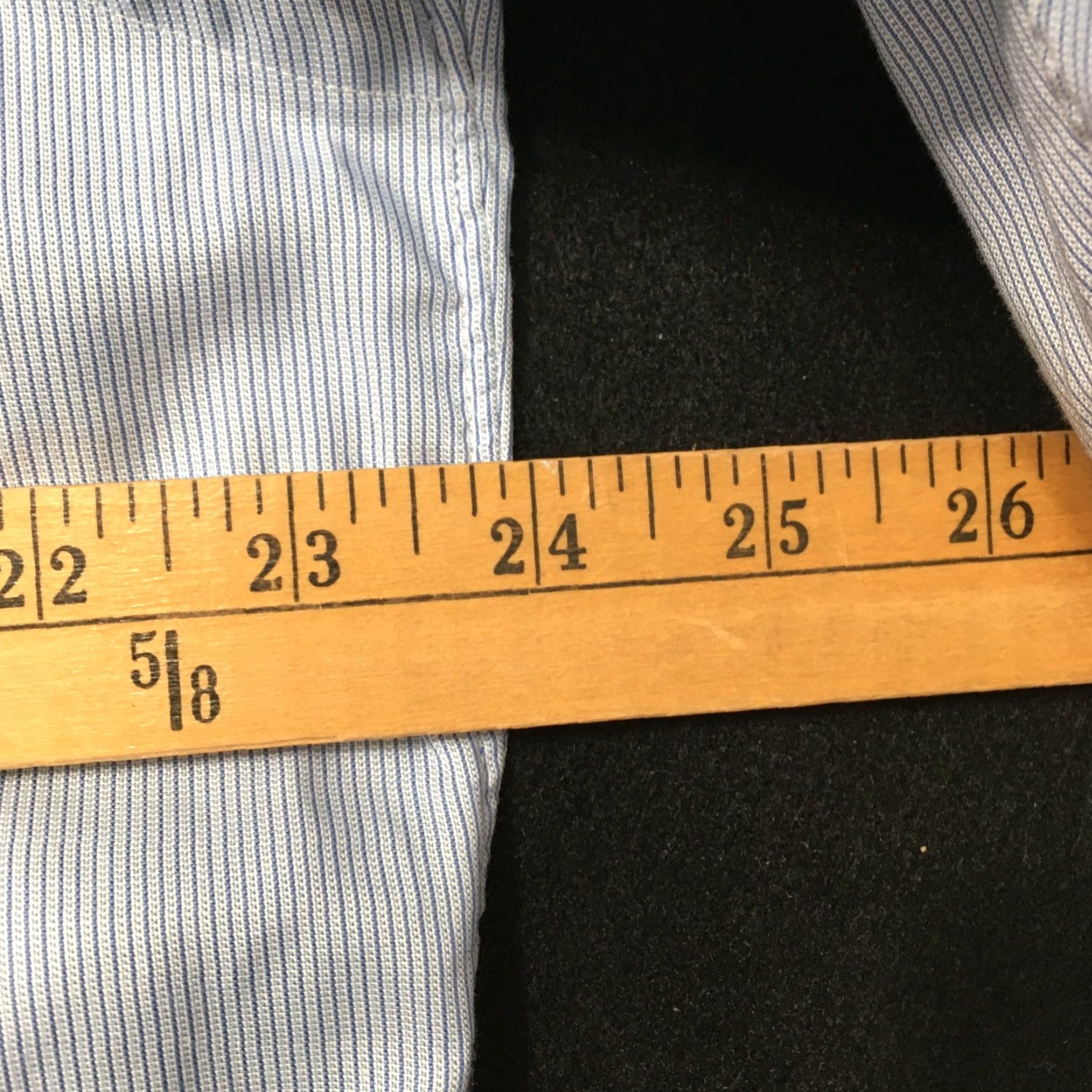 Brooks Brothers VINTAGE Brooks Brothers Shirt 80's Deluxe blue micro stripes Long Sleeve L 42-44 Colla r Dress Shirt Tailored Button-Front Mens Size 42R - 7 Thumbnail
