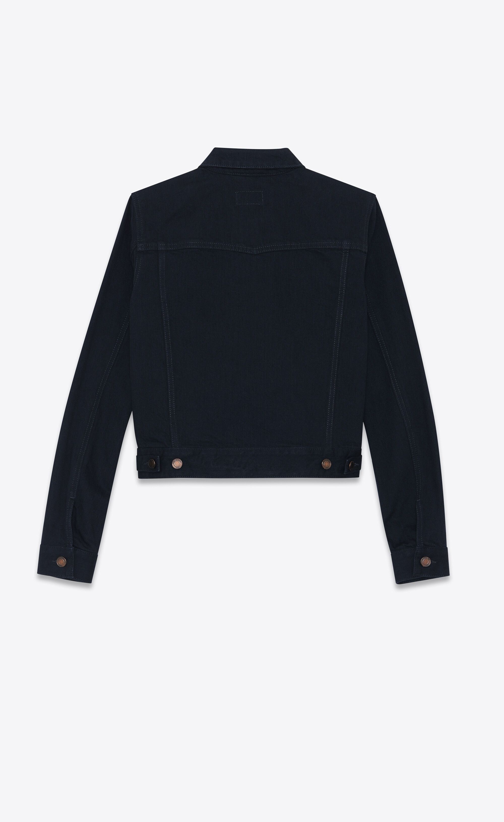 Saint Laurent Paris o1tp1o0125 Jacket In Worn in Black Size M / US 6-8 / IT 42-44 - 2 Thumbnail