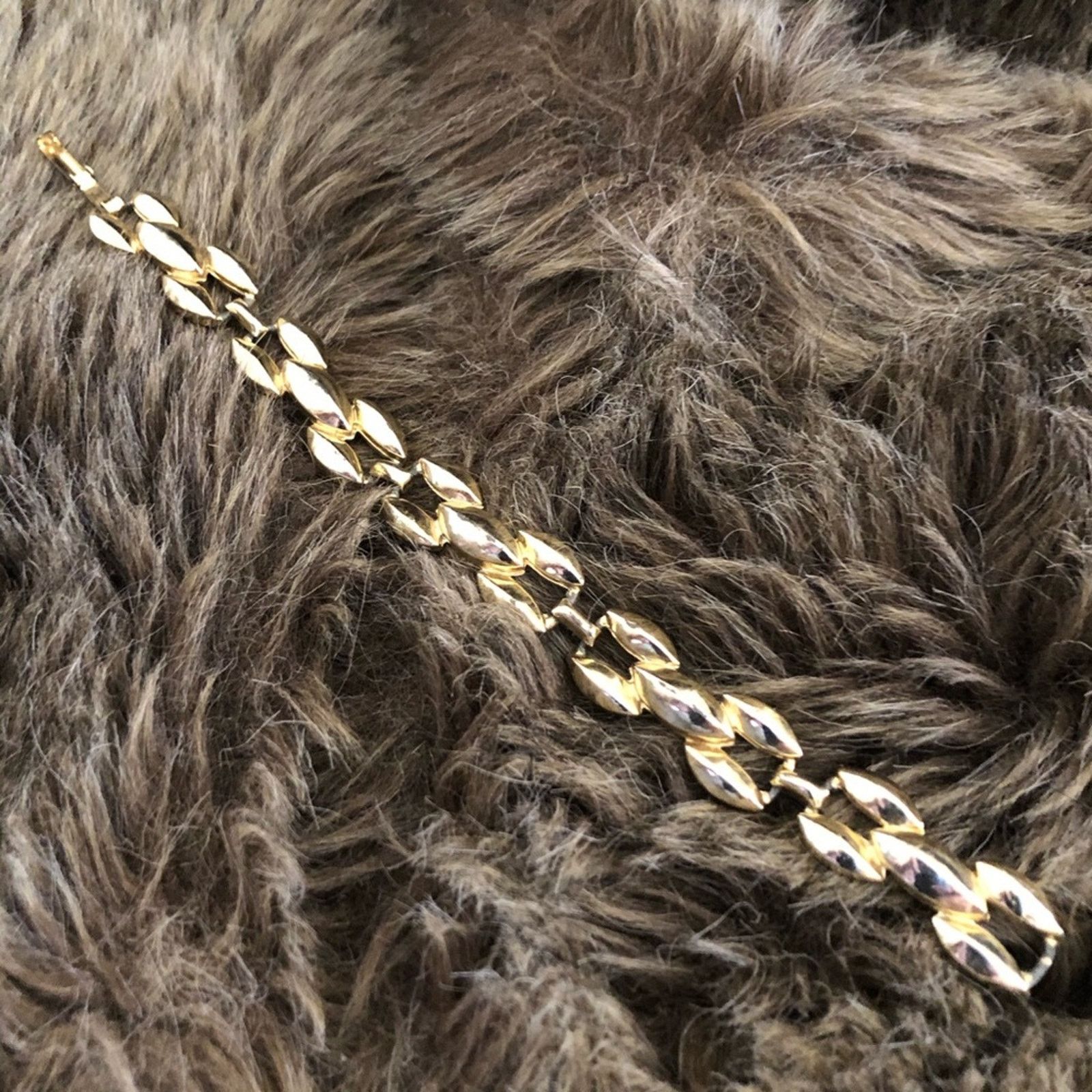 Vintage Vintage 70s-80s gold plated link bracelet Size ONE SIZE - 8 Thumbnail