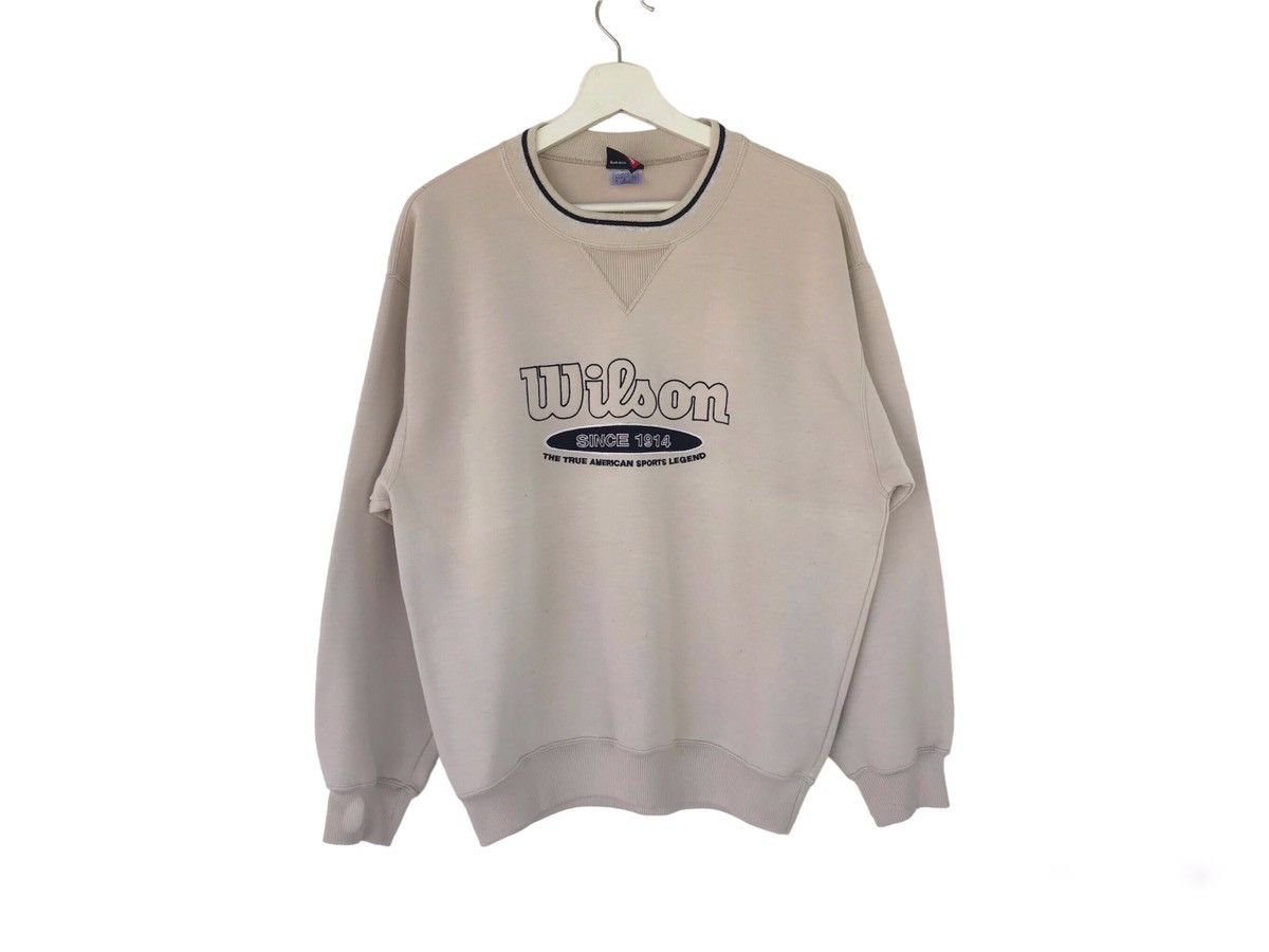 Vintage × Wilson Vintage Wilson big logo crewneck sweatshirt sportswear Size US M / EU 48-50 / 2 - 1 Thumbnail