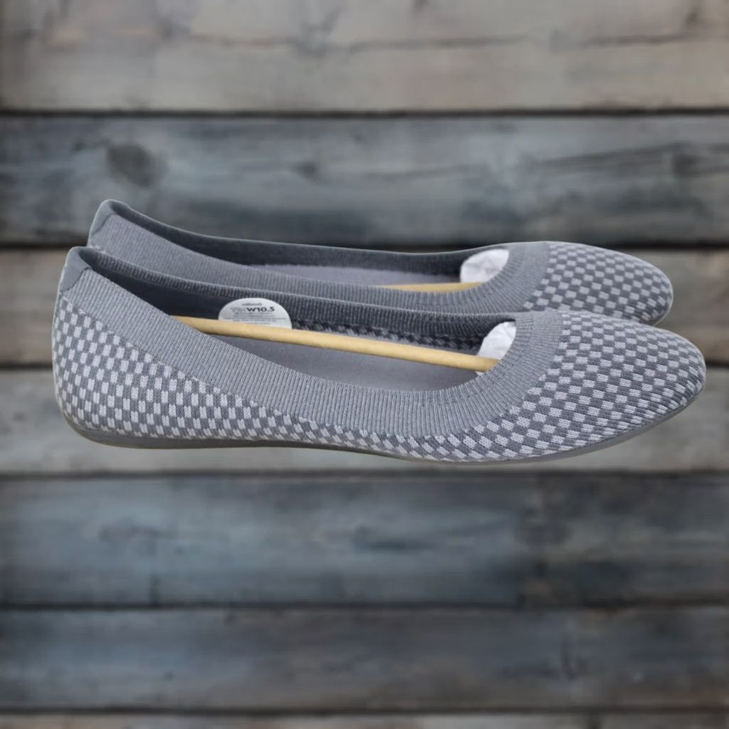 Allbirds Allbirds Women's Tree Breezer Knit Pack Ballet Flats 10.5 Stormy Grey Stormy Grey Ballet Flats Womens 10.5 Stormy Grey No Box Size US 11 / IT 41 - 1 Thumbnail