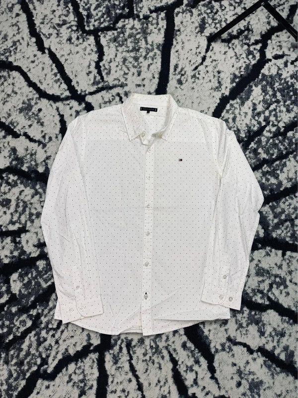 Tommy Hilfiger Tommy Hilfiger polka dot shirt white XS logo Size XS / US 0-2 / IT 36-38 - 1 Thumbnail