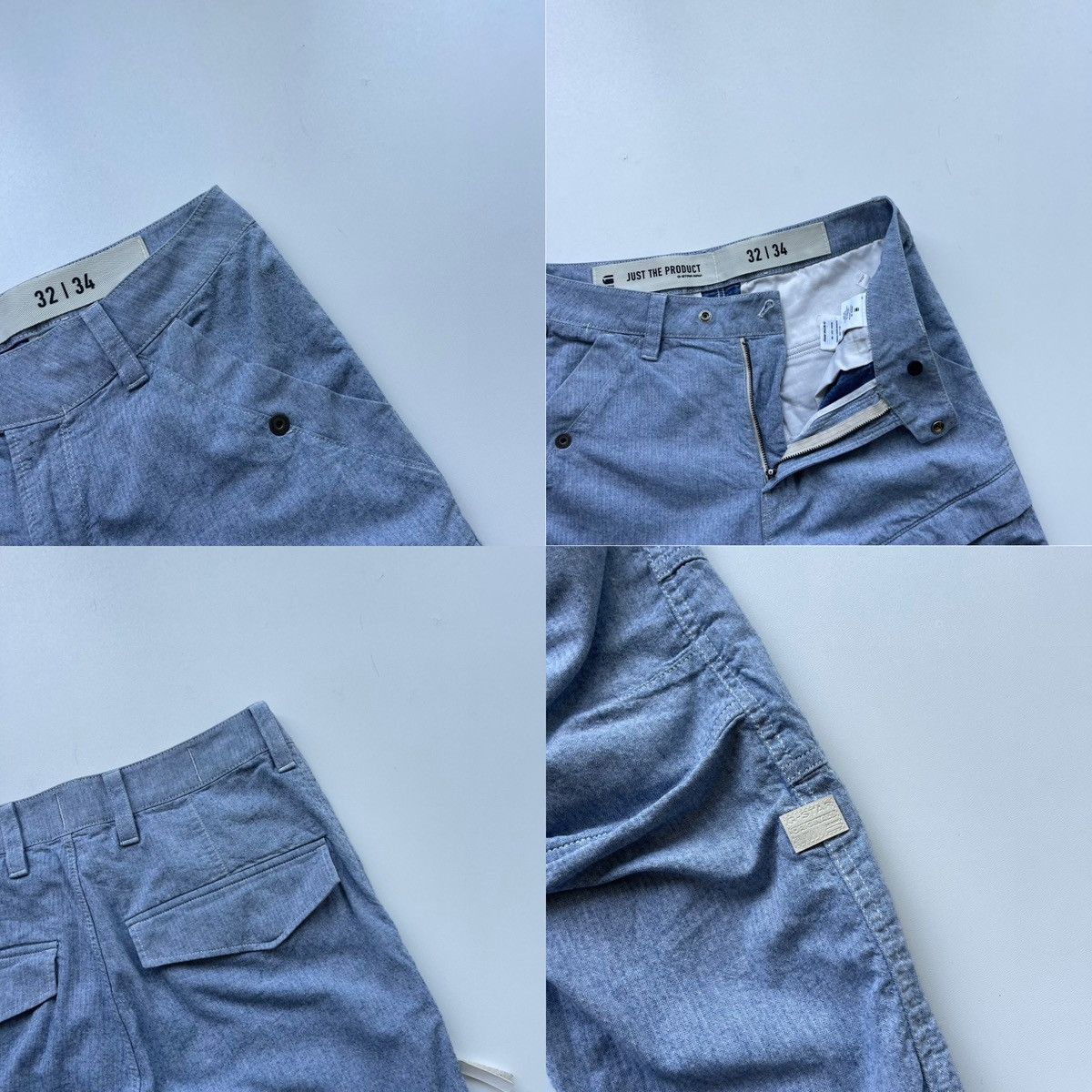G-Star G-Star Raw Rackam Tapered Cargo Pants Denim Blue Size US 32 / EU 48 - 5 Thumbnail