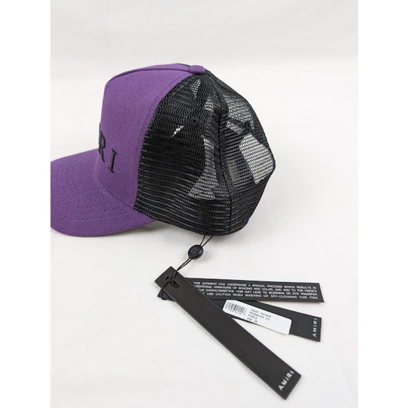 Amiri o1rshd1 Q:4 / Size: OS / Trucker Cap / Hat in Purple Size ONE SIZE - 4 Thumbnail