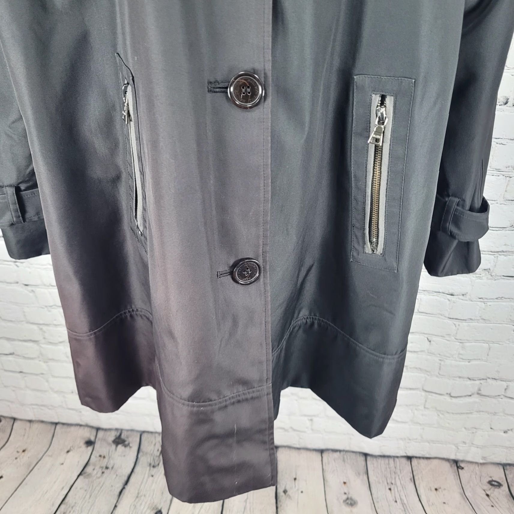 Vintage Marc New York Trench Coat Buttoned Zipped Pockets Removable Hood Size Large Size L / US 10 / IT 46 - 5 Thumbnail