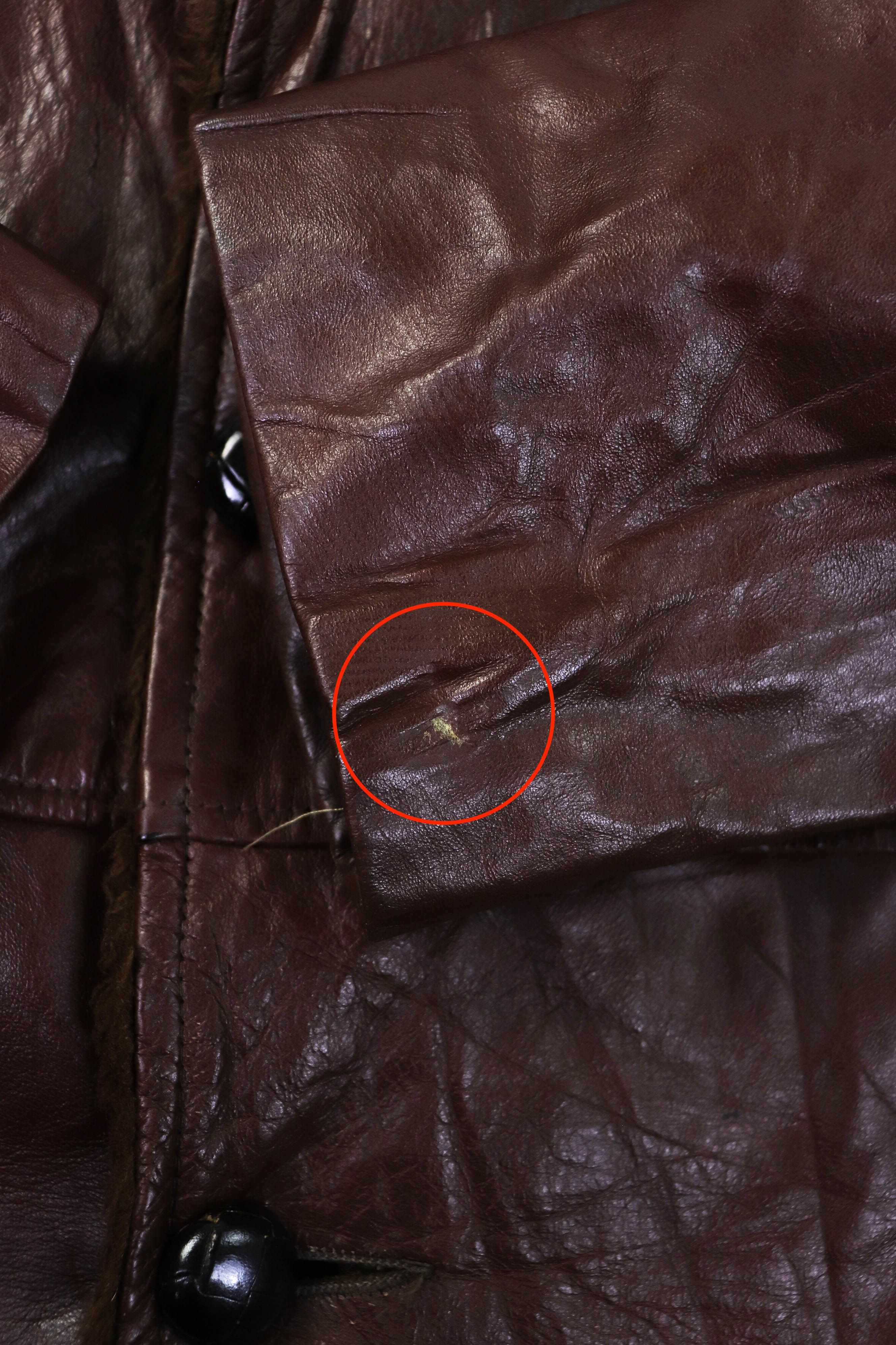 Vintage Vintage William Barry Choco Brown Leather Acrylic Pile Coat Size US L / EU 52-54 / 3 - 11 Thumbnail