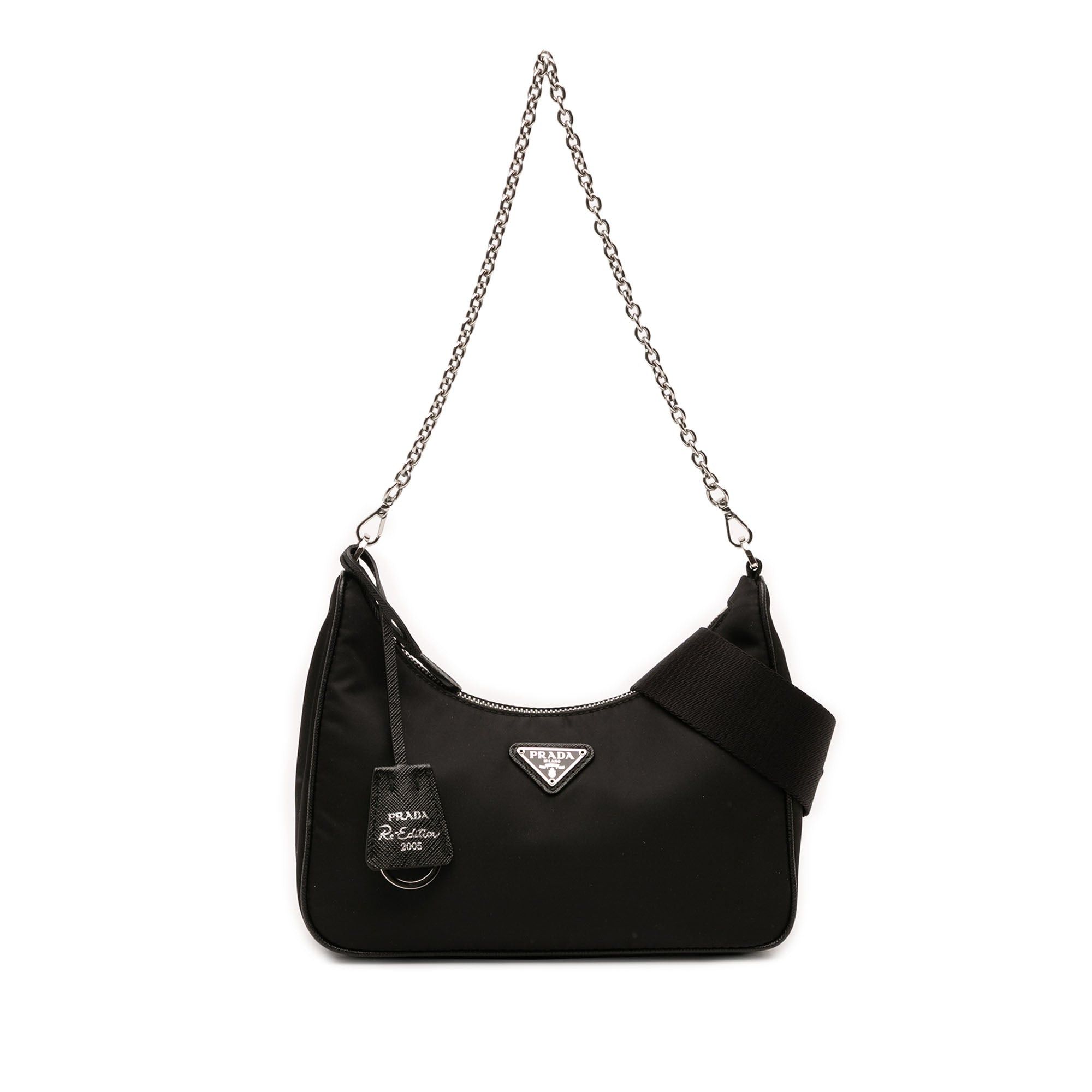 Prada Re Nylon Re Edition 2005 Satchel in Black, Women's