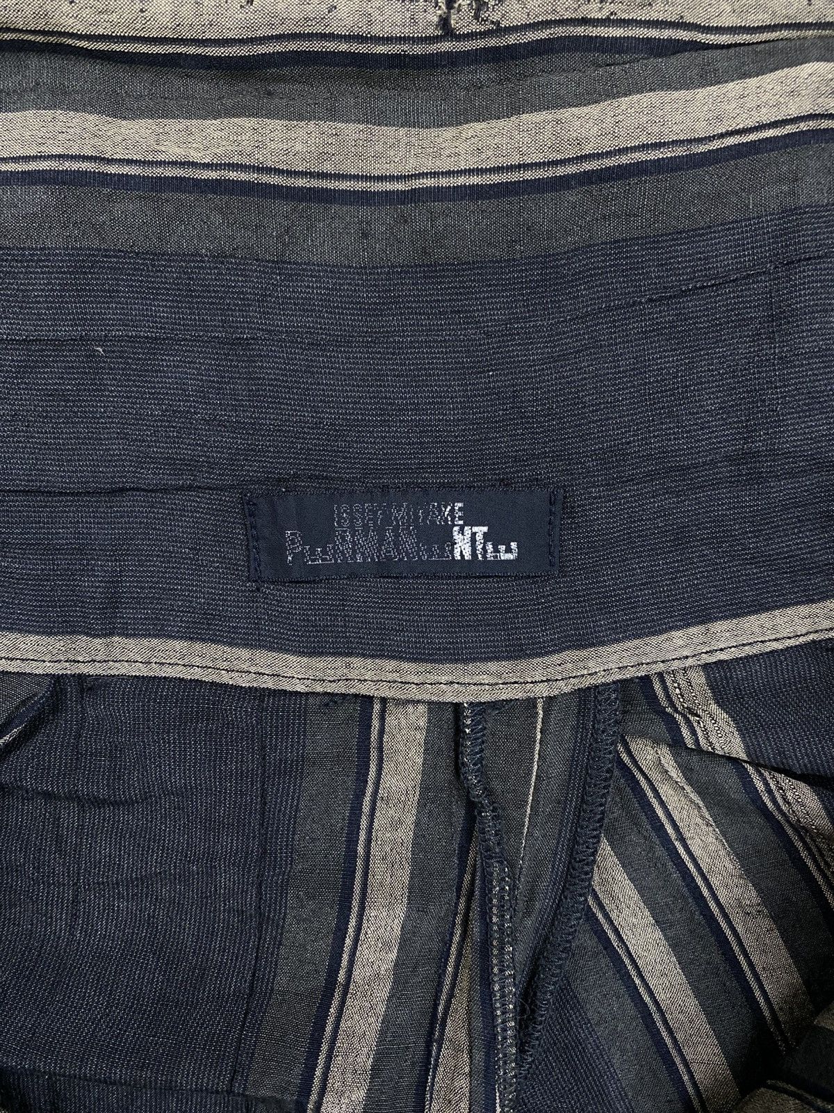 Issey Miyake 🔥RARE 70s Vintage Issey Miyake Striped Hakama Pants Size US 28 / EU 44 - 11 Thumbnail
