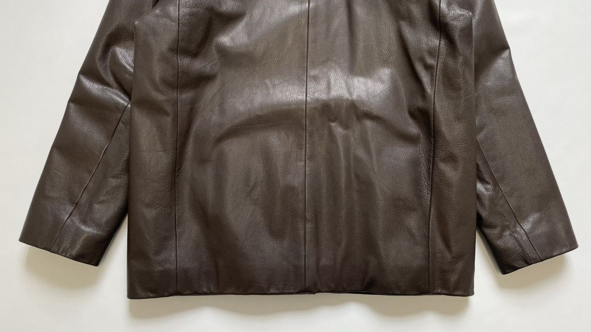 Prada A/W 2000 Button Front Brown Leather Jacket Size US S / EU 44-46 / 1 - 15 Thumbnail