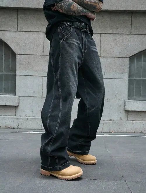 Japanese Brand Fujiwara x oue Loose Fit Wide Leg Casual Denim Pants Size US 37 - 8 Thumbnail