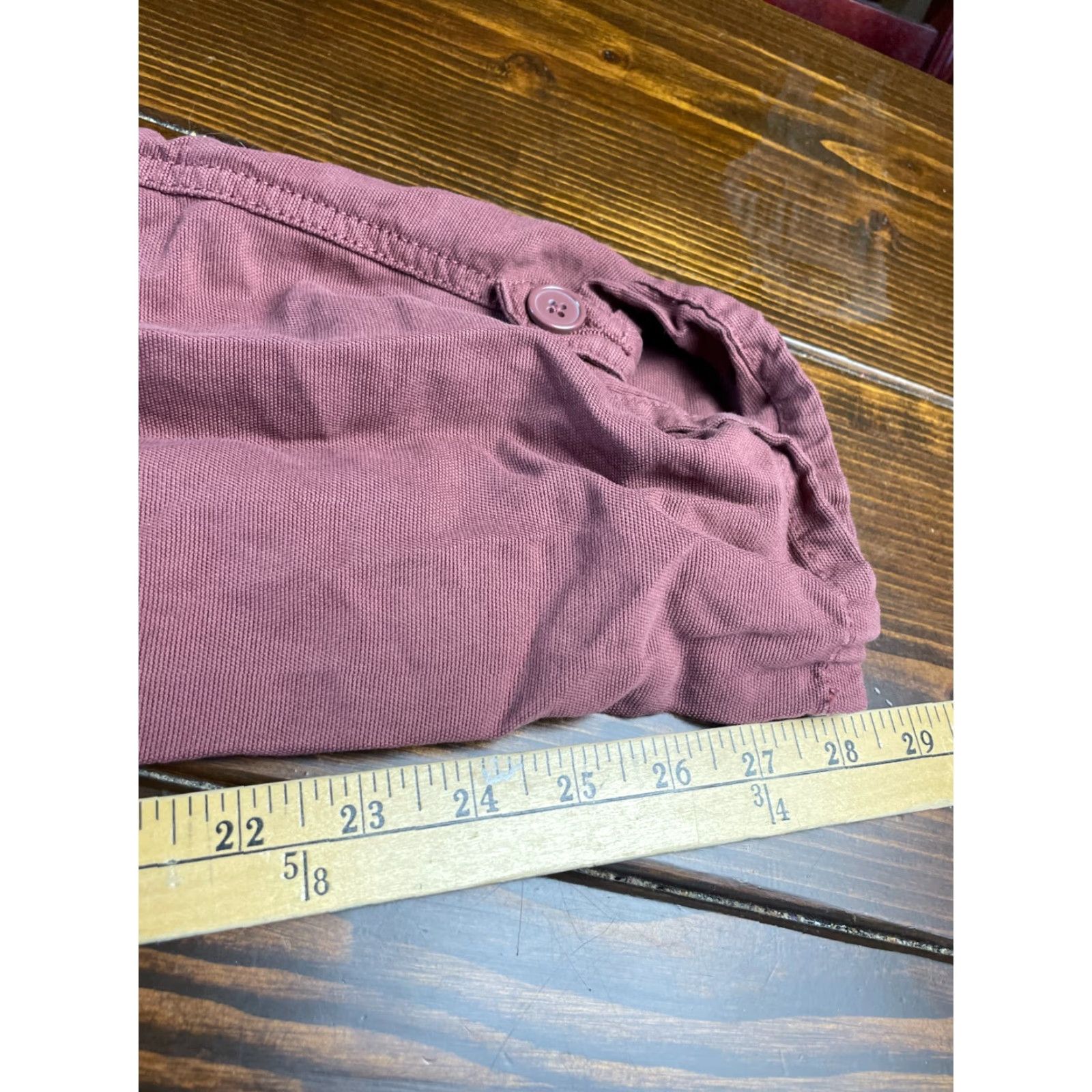 Vintage Maurices Pants Womens 14 Dark Pink Sweatpants Tie Front Flat Front Regular Inseam 28.5in Size 36" / US 14 / IT 50 - 8 Thumbnail