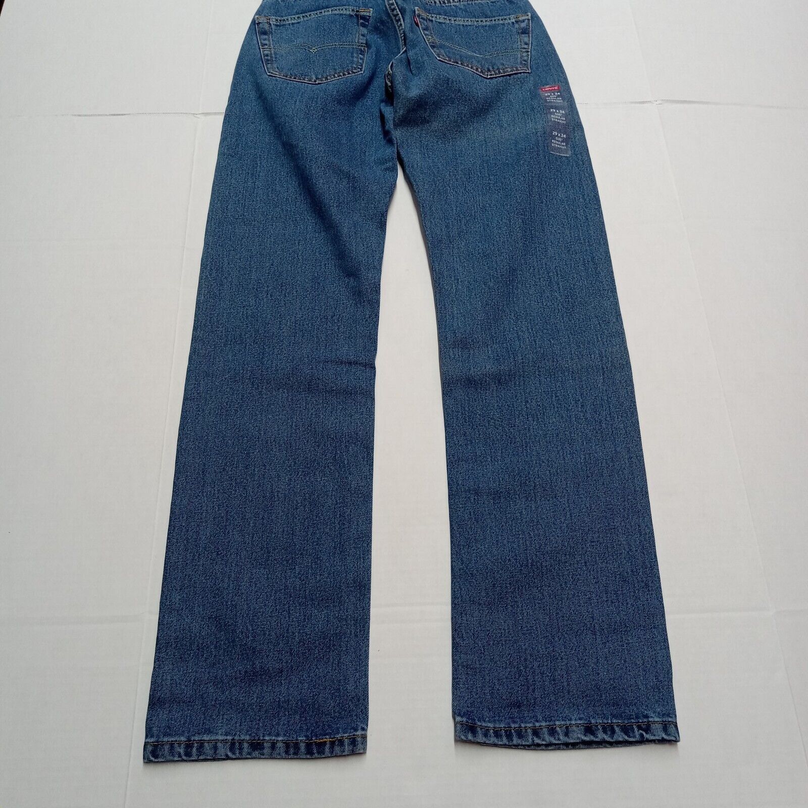 Levi's Levi's 505 Jeans Men's 29x34 Regular Fit Straight Leg Blue Size US 29 - 7 Thumbnail