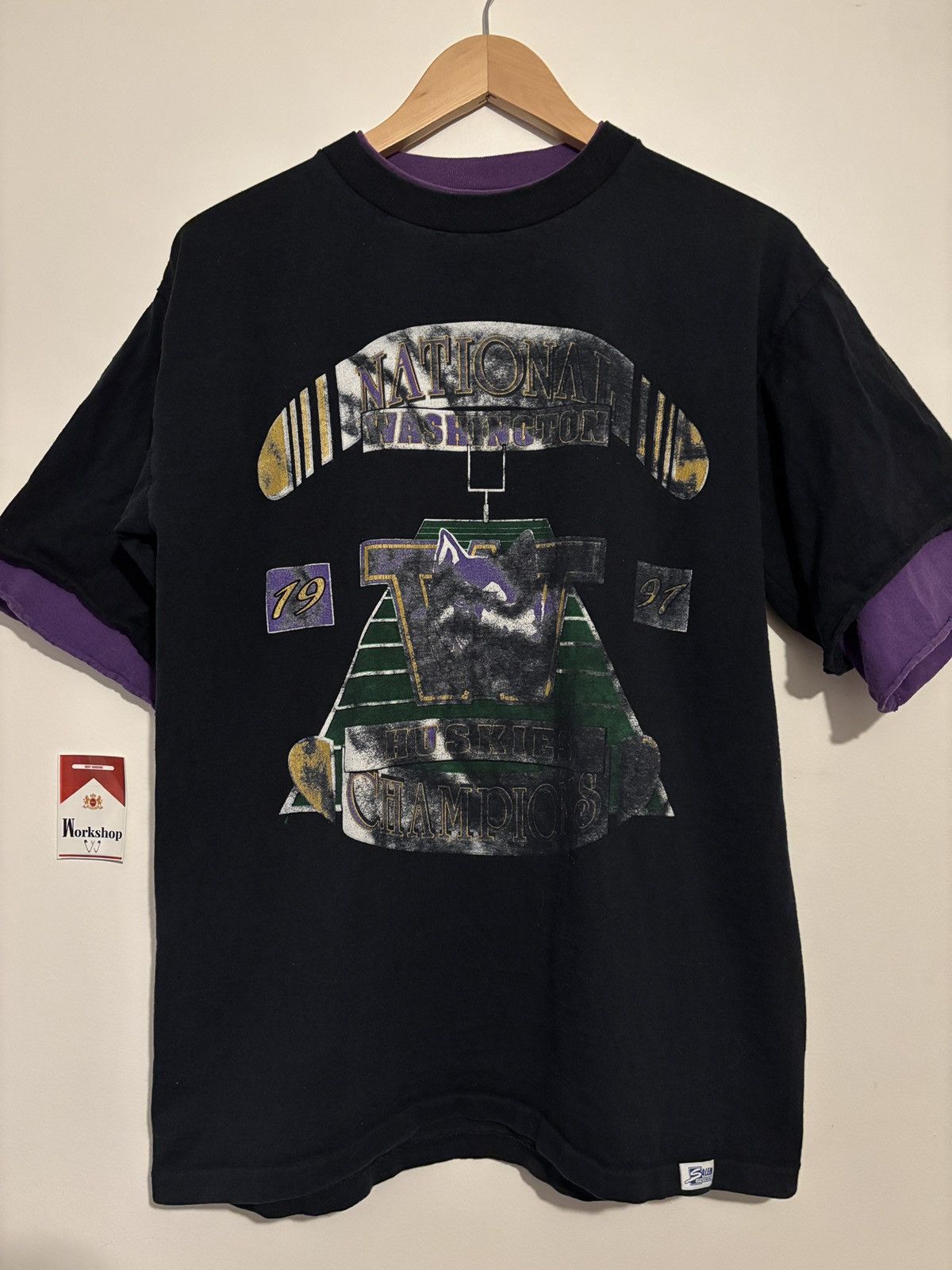 Vintage Vintage Test Print Error Huskies Champs /Lakers Double Sided Size US L / EU 52-54 / 3 - 2 Thumbnail