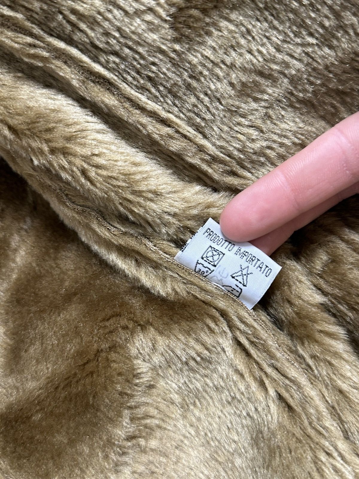 Hysteric Glamour × Vintage Y2K Hysteric Glamour Vintage Shearling Bomber Jacket Beige Size M / US 6-8 / IT 42-44 - 11 Thumbnail