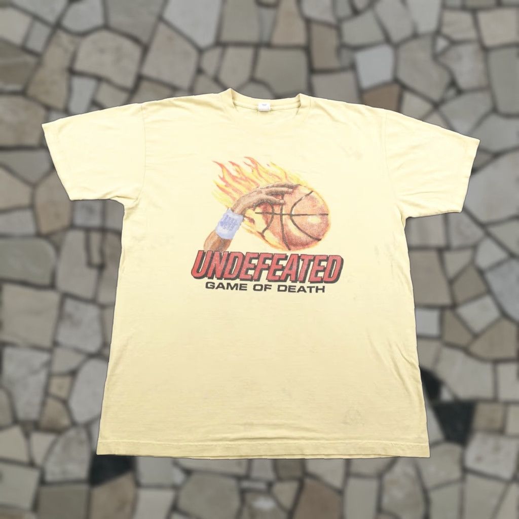 Undefeated Undefeated Shirt Mens Large Yellow Game Of Death Flaming Basketball Made In USA Size US L / EU 52-54 / 3 - 1 Thumbnail
