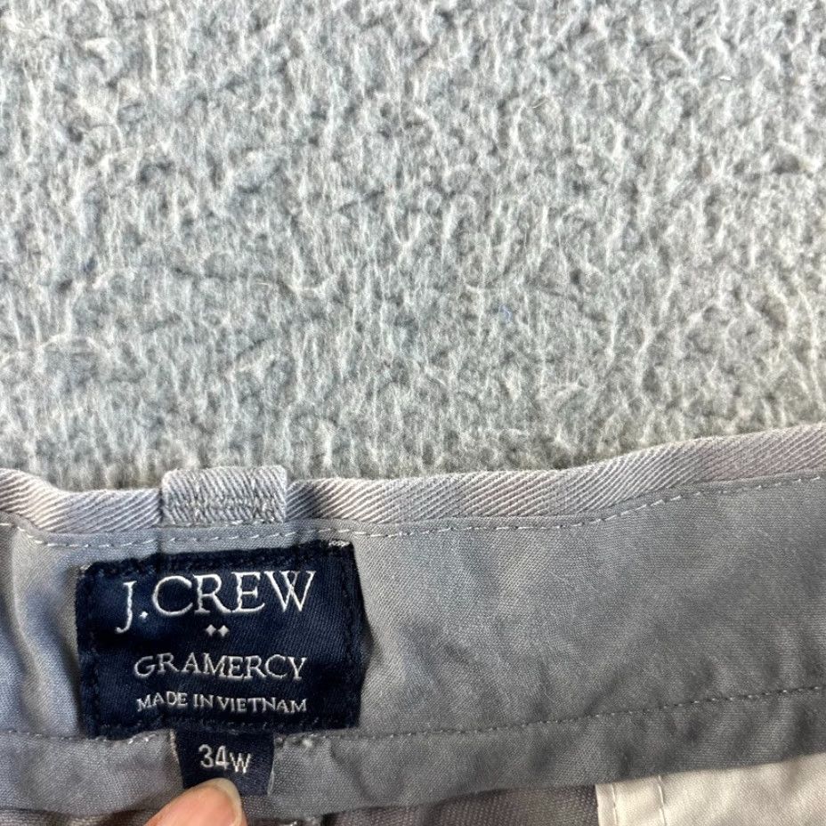 J.Crew J. Crew Gramercy Shorts Mens 34 Gray Chino Flat Front Twill Outdoor Beach 9" Inseam Size US 34 / EU 50 - 3 Thumbnail