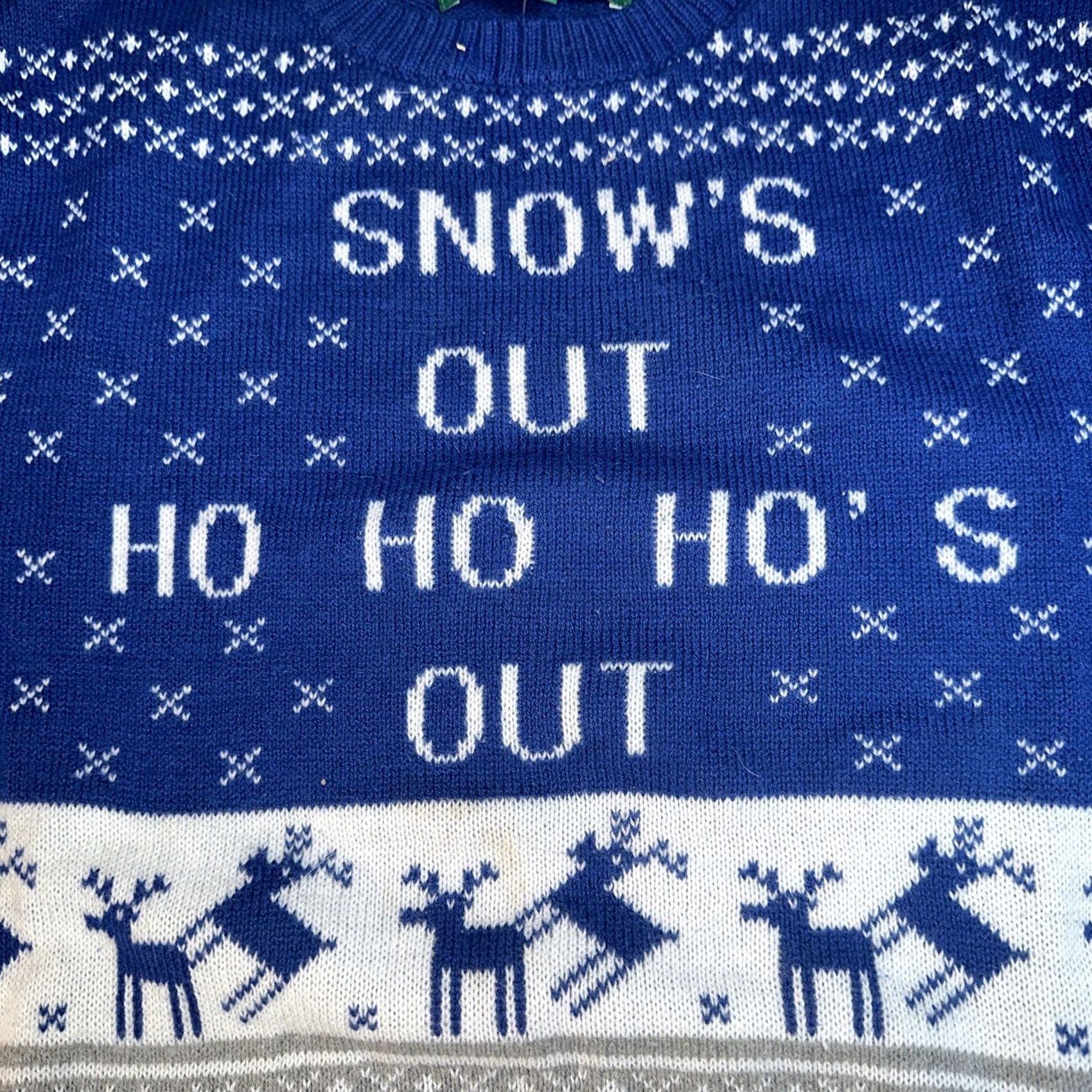Vintage VINTAGE Men’s Ugly Christmas Sweater Shirt Mens Size M Blue Pullover 90s Christmas Size US M / EU 48-50 / 2 - 3 Thumbnail