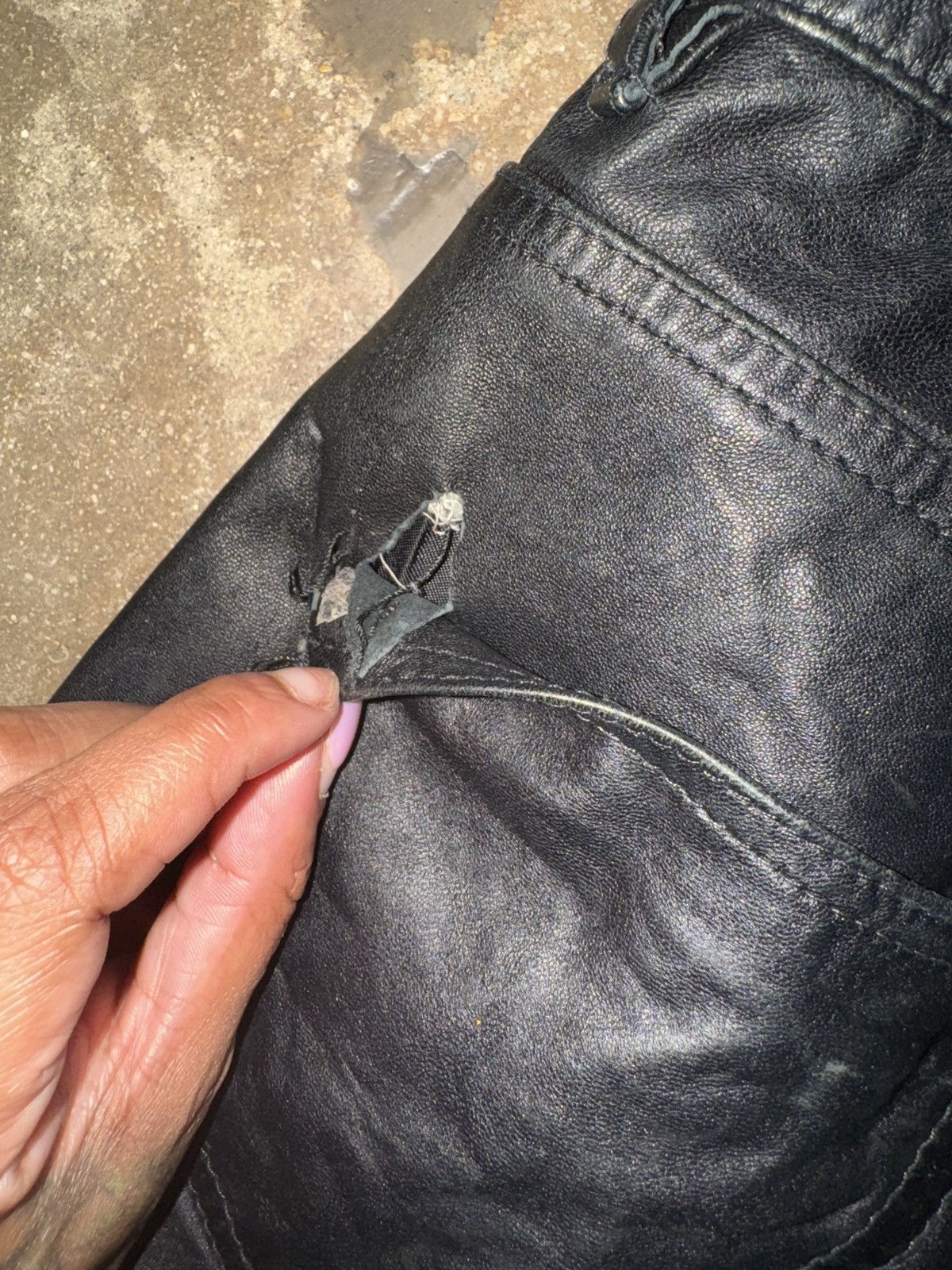 Helmut Lang × Vintage 1998 Helmut Lang Sheep Leather Pants Size 28" / US 6 / IT 42 - 8 Thumbnail