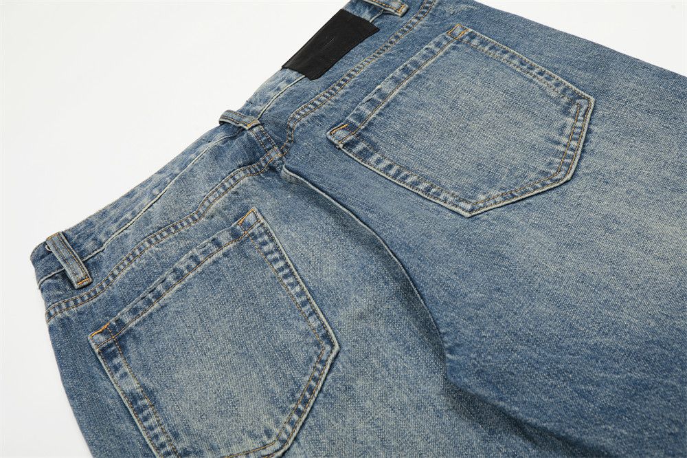 Jean American retro punk men's gradient washed jeans Size US 34 / EU 50 - 5 Thumbnail