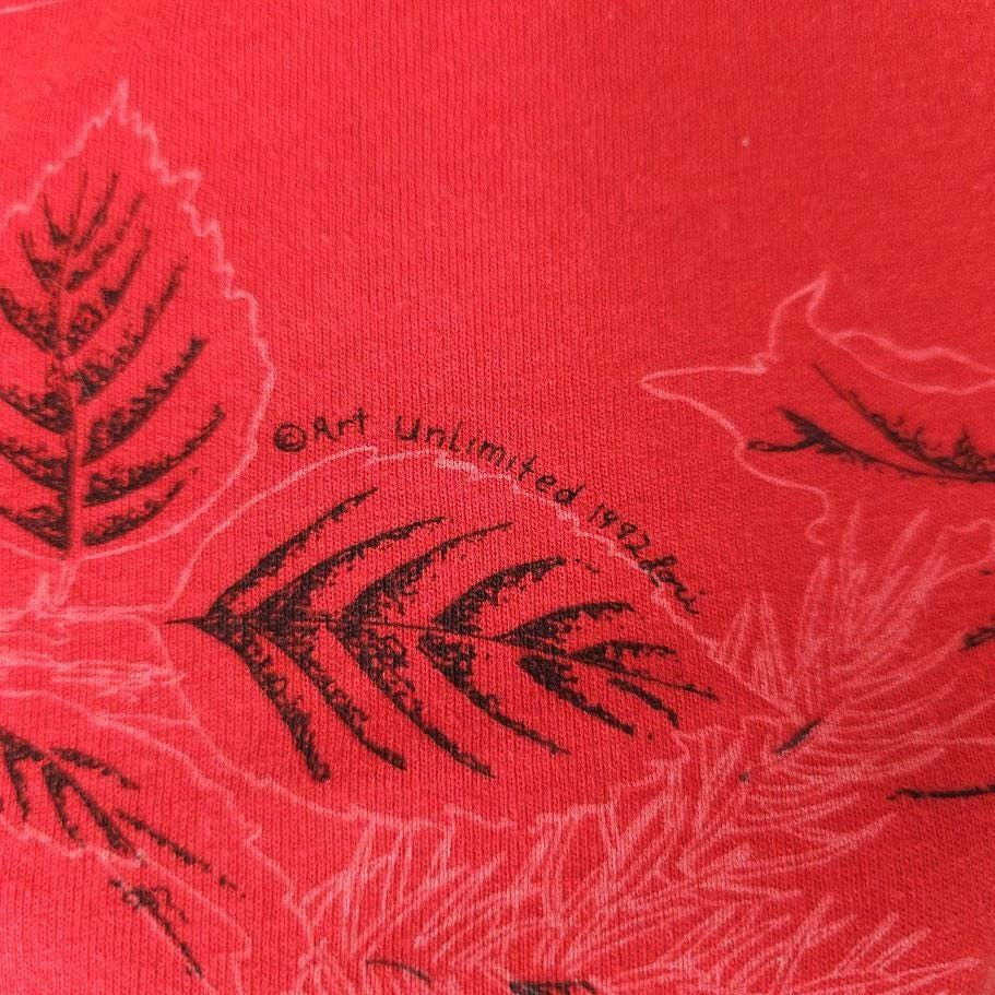 Vintage Vintage Deer T Shirt Mens Size XL Red 90s All Over Print Size US XL / EU 56 / 4 - 3 Thumbnail