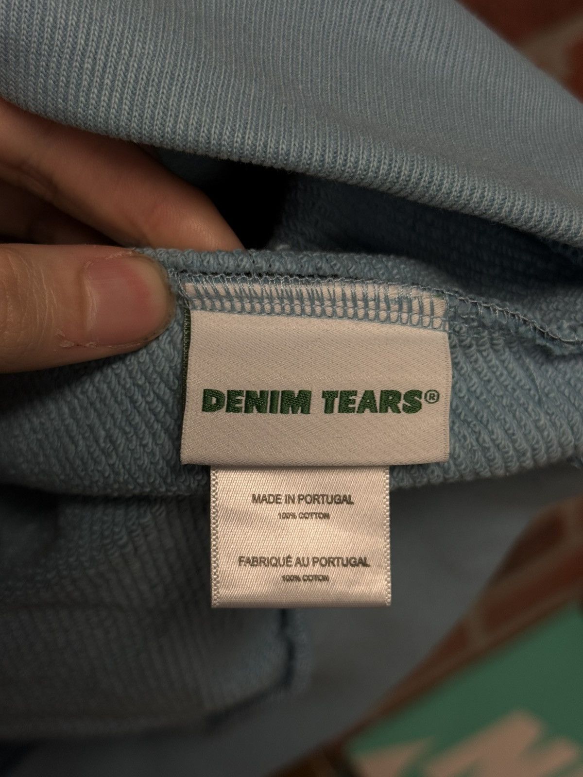 DENIM TEARS Denim Tears Blue Cotten Wreath Hoodie Size XL (NEW) Size US XL / EU 56 / 4 - 8 Thumbnail