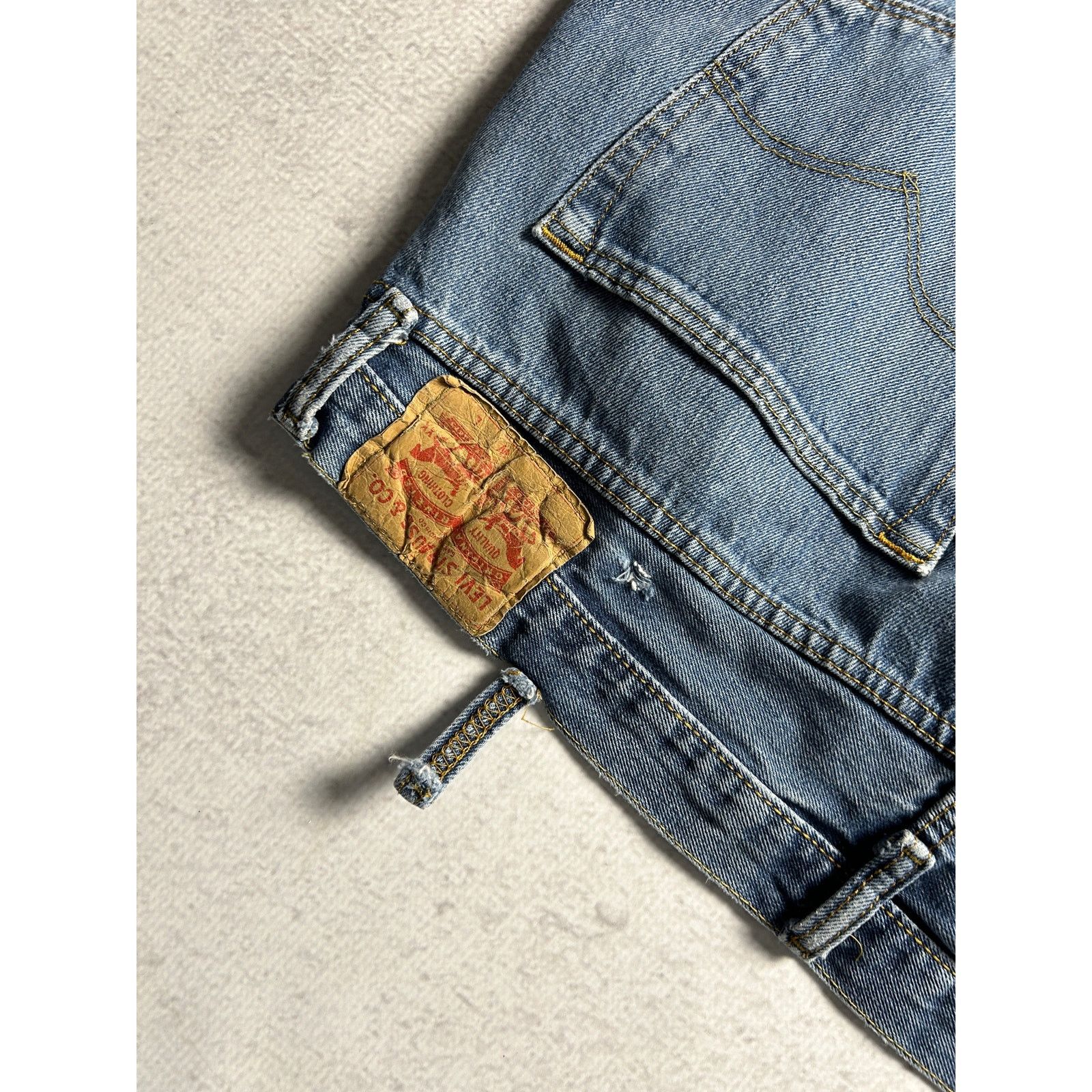 Levi's Vintage Levis 501 Denim Blue Regular Jeans For Men's 42Wx30L Size 42" / US 20 - 3 Thumbnail