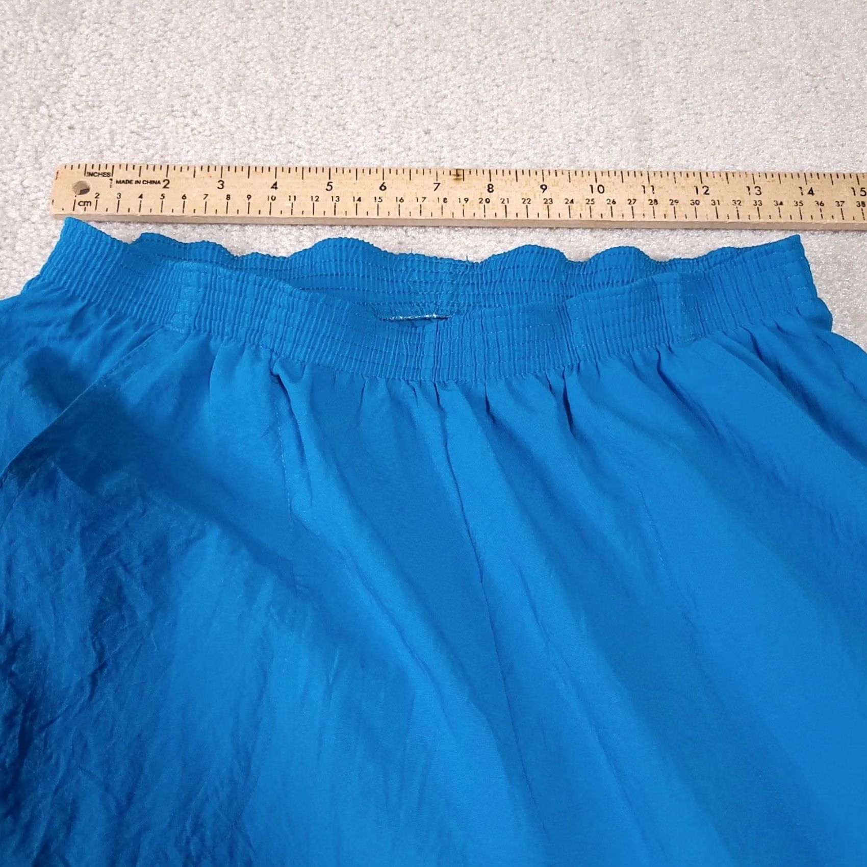 Vintage Vtg 80s Petiva Track Pants Women's Medium Blue Pull On Elastic Waist Pockets USA Size 32" / US 10 / IT 46 - 4 Thumbnail