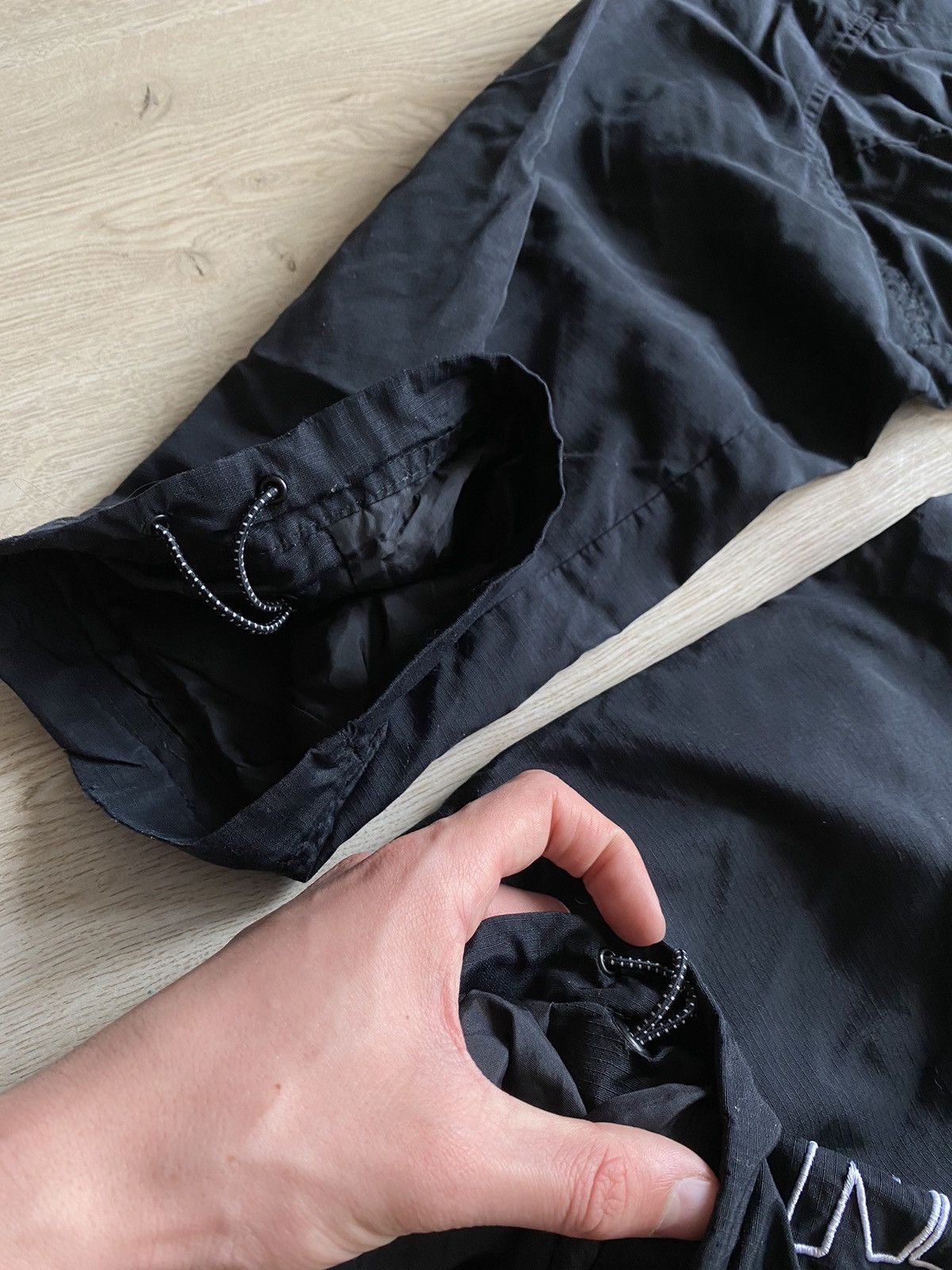 Japanese Brand × Nike × Vintage Nike Vintage Nylon Drill Pants mini swoosh Baggy Japanese Size US 32 / EU 48 - 6 Thumbnail