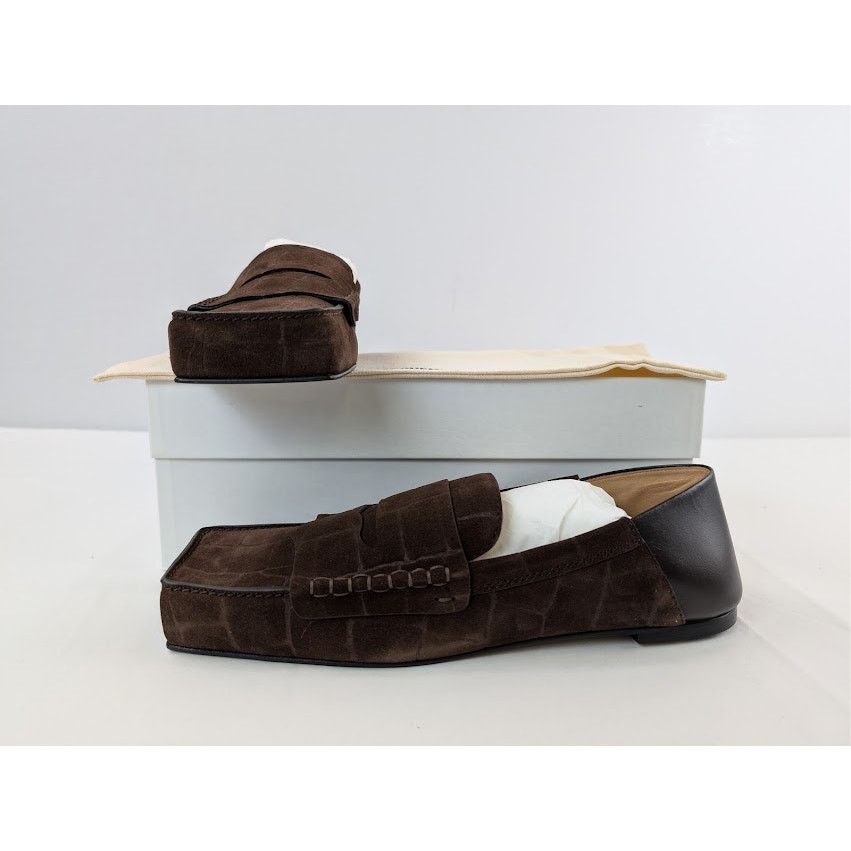 Jacquemus o1rshd1 Les Mocassins Carre Loafer Boots in Dark Brown Size US 12 / EU 45 - 20 Thumbnail
