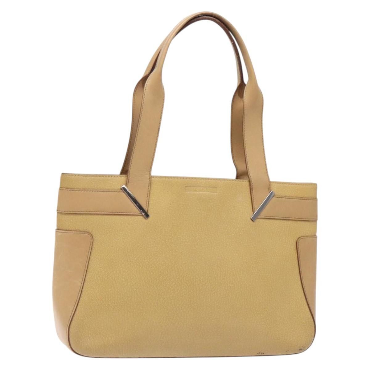 Gucci GUCCI Tote Bag Leather Beige Silver 002 002 Size ONE SIZE - 1 Thumbnail