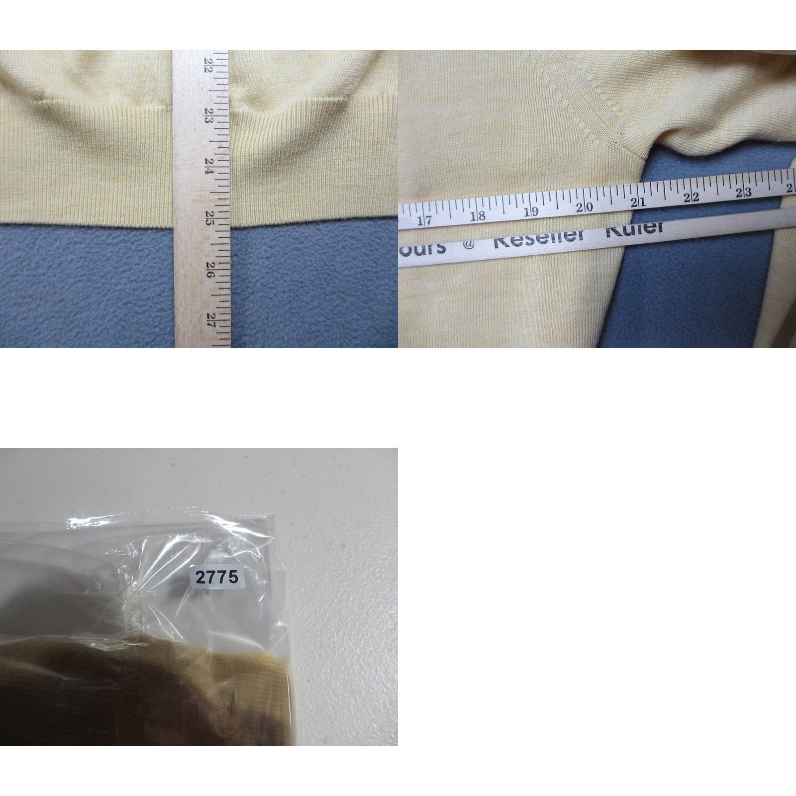 Sunflower Aristo Eighteen Sweater Mens Medium Yellow Sunflower Melange Merino Wool Perth V-Neck New Size US M / EU 48-50 / 2 - 8 Thumbnail