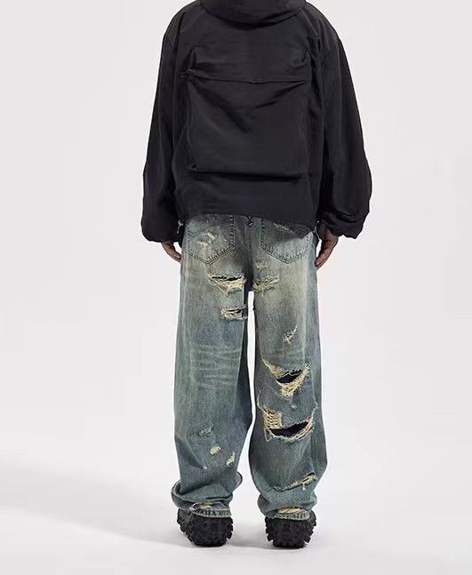 Japanese Brand × Jean High street beggars ruin double layer ripped jeans Size US 30 / EU 46 - 3 Thumbnail