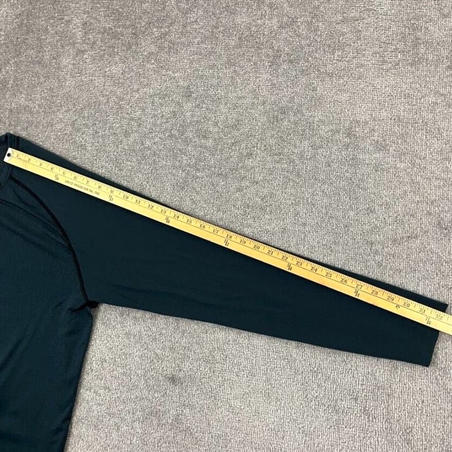 Lululemon LULULEMON Metal Vent Tech Shirt Mens XL Green Blue Henley Long Sleeve Active Gym Size US XL / EU 56 / 4 - 7 Thumbnail