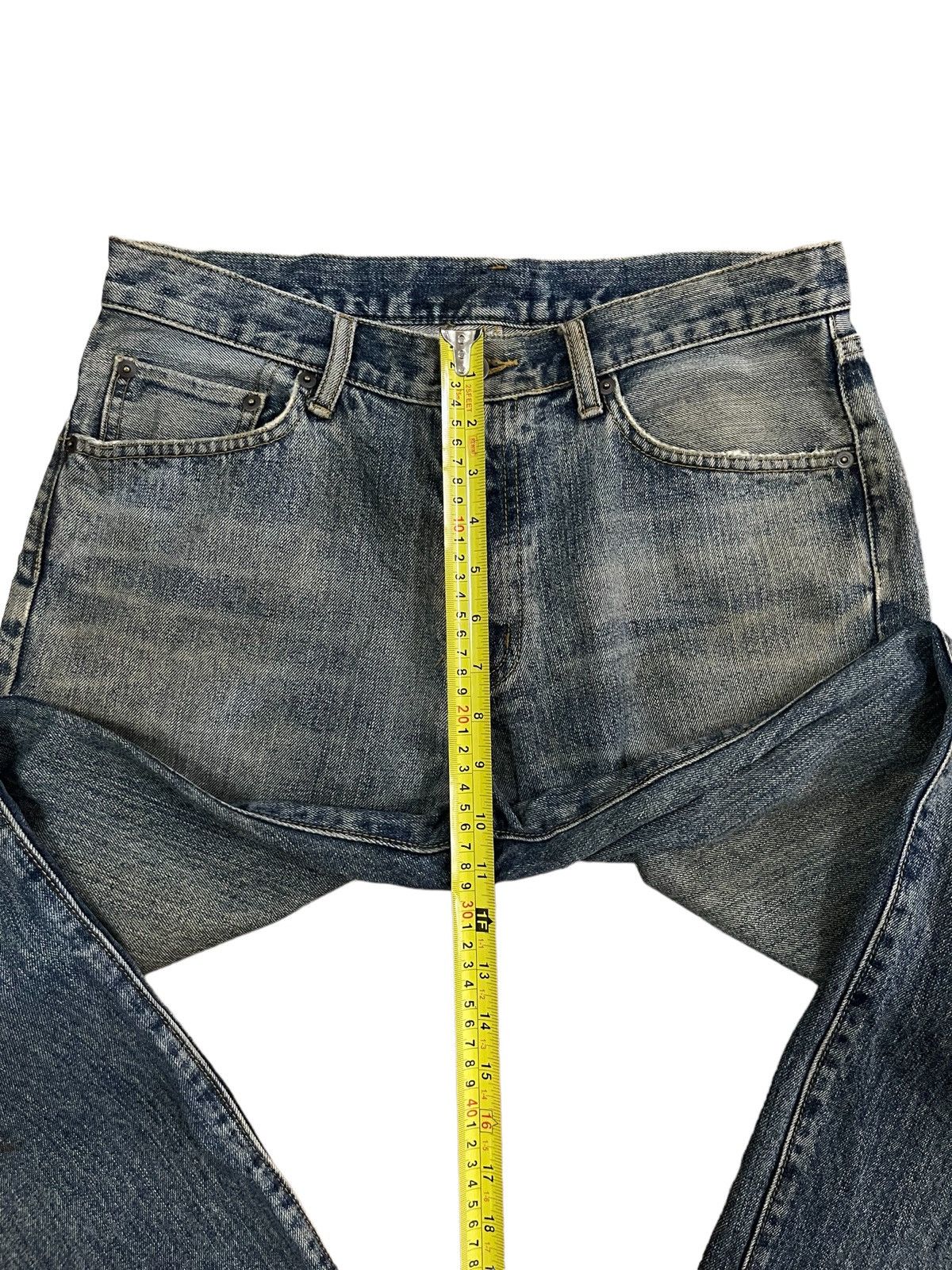 Japanese Brand Vintage Japanese Brand Uniqlo Blue Mud Washed Loose Fit Jean Size US 32 / EU 48 - 12 Thumbnail