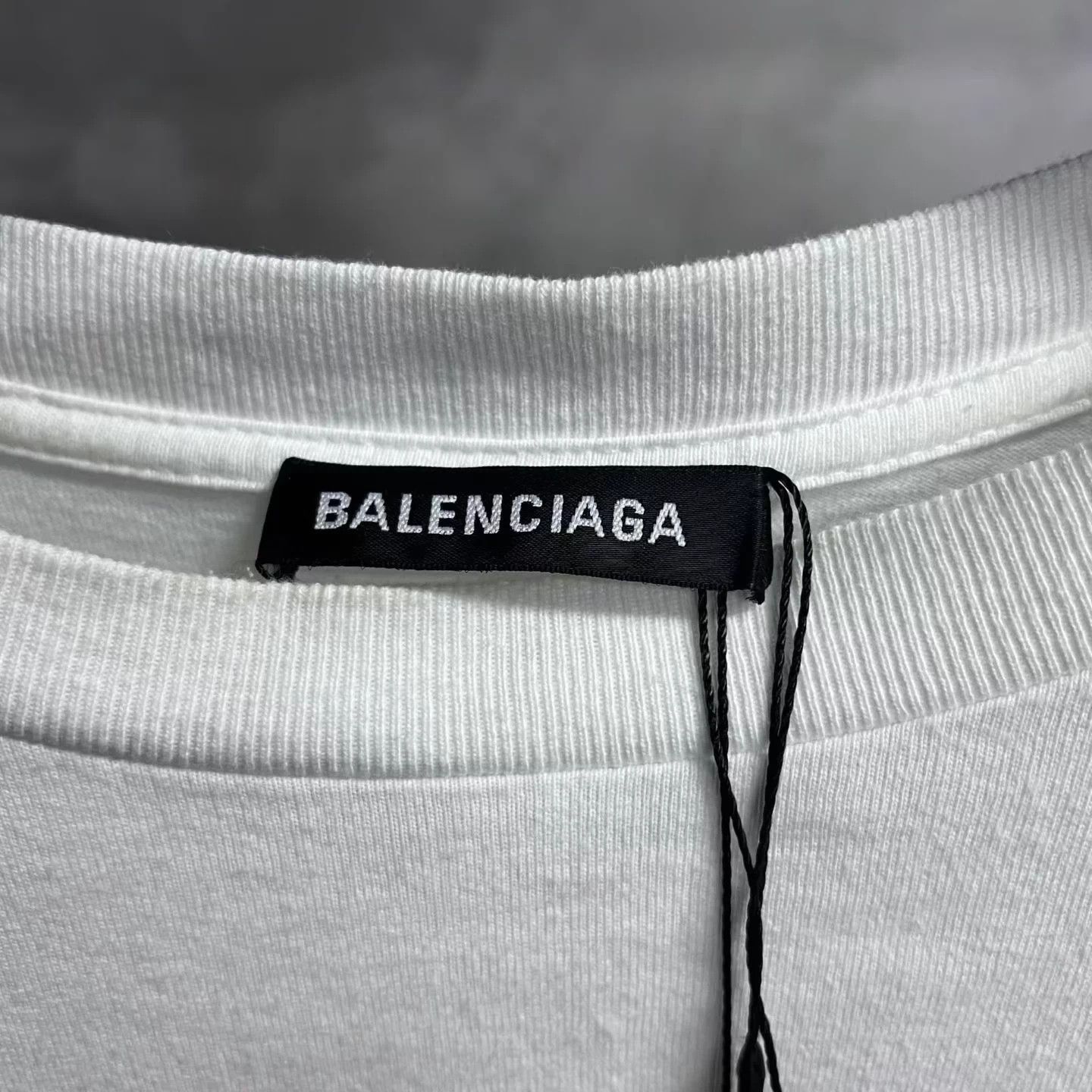 Balenciaga Balenciaga white logo print cotton T-shirt XS Size US XXS / EU 40 - 3 Thumbnail