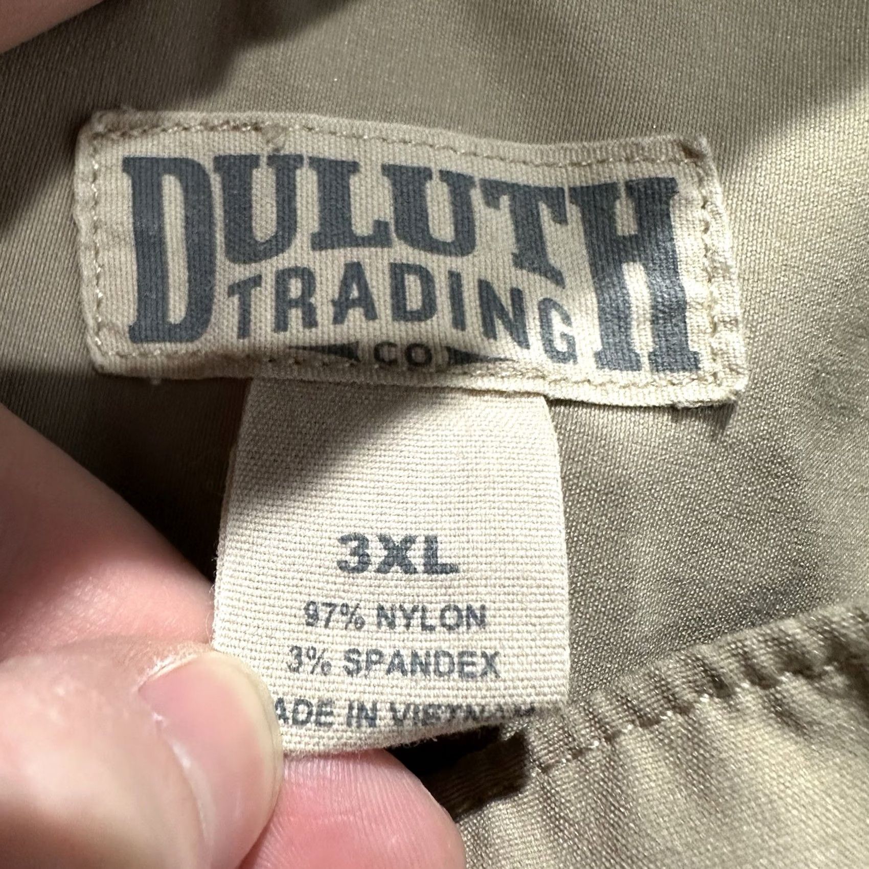 Vintage Duluth Trading Mens 3XL Beige Performance Shorts Dry on the Fly 9" Nylon Size US 36 / EU 52 - 3 Thumbnail