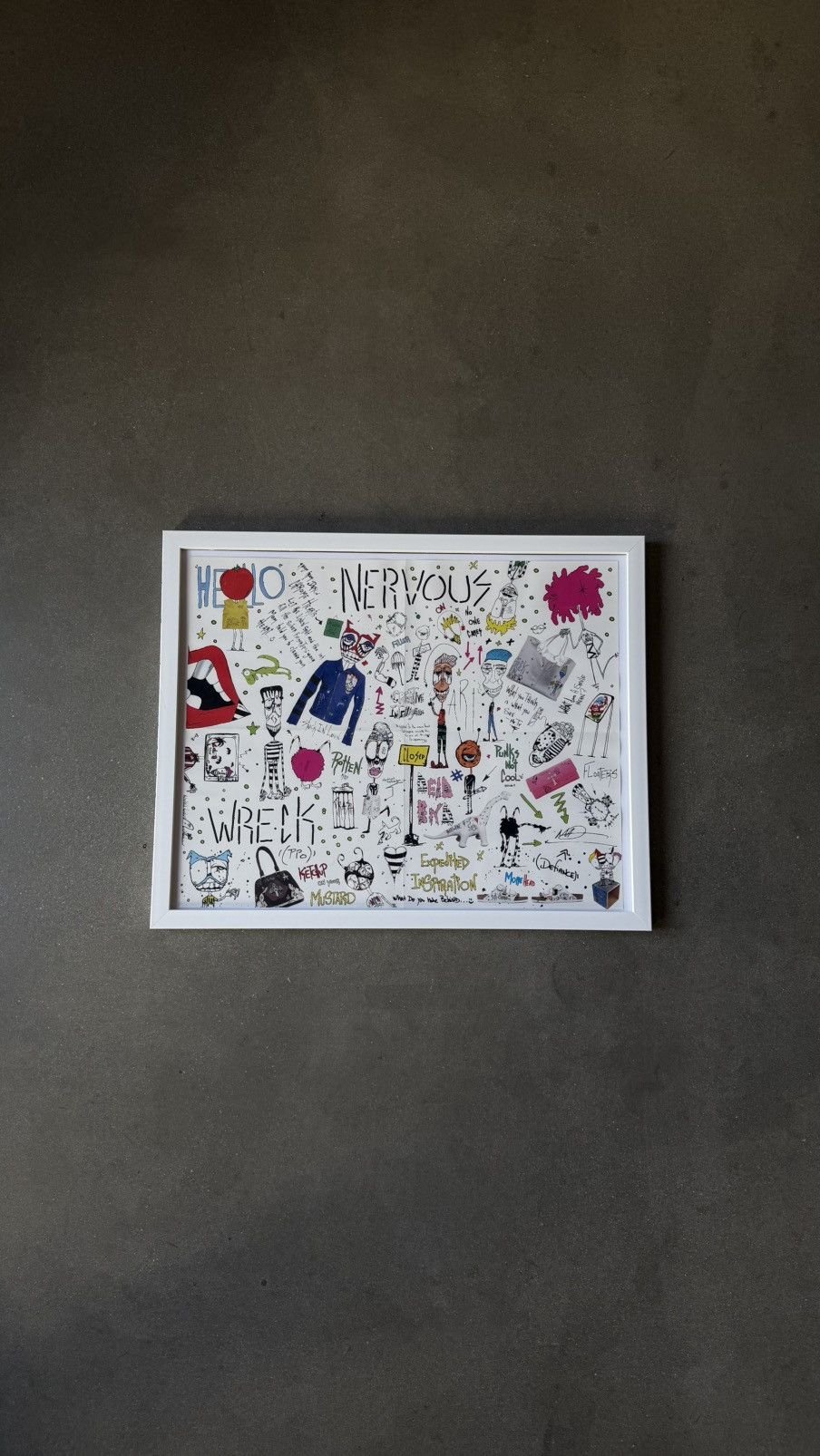 Chrome Hearts RARE! Chrome Hearts Matty Boy Doodling Poster with Frane Size ONE SIZE - 2 Thumbnail