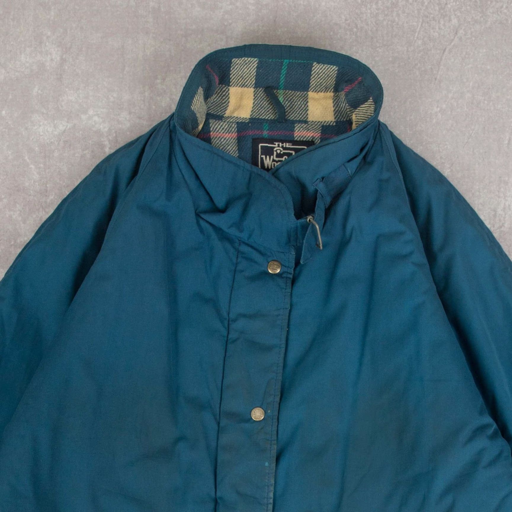 Vintage VINTAGE Woolrich Jacket Womens XL Blue Americana 80s Lined Wool Polyester Short Sleeve? Size XL / US 12-14 / IT 48-50 - 4 Thumbnail