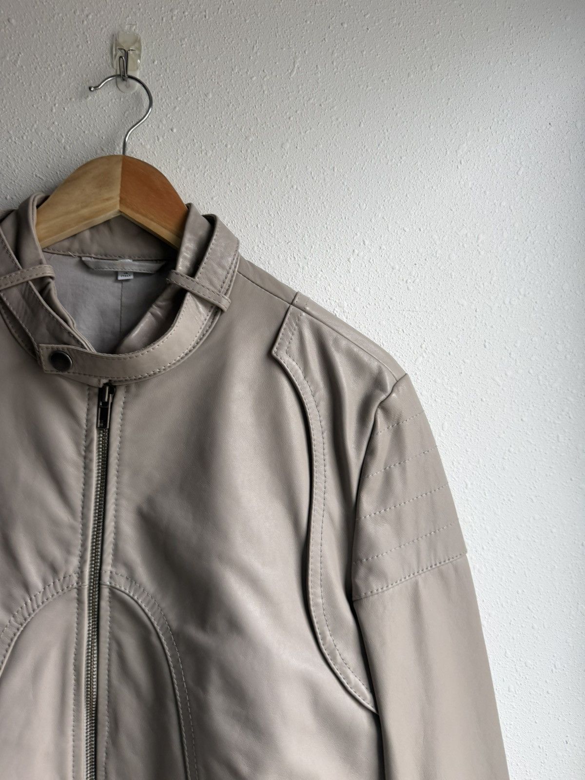 Maison Margiela Maison Margiela A/W 2009 Moto/Biker Jacket Beige Size US M / EU 48-50 / 2 - 3 Thumbnail