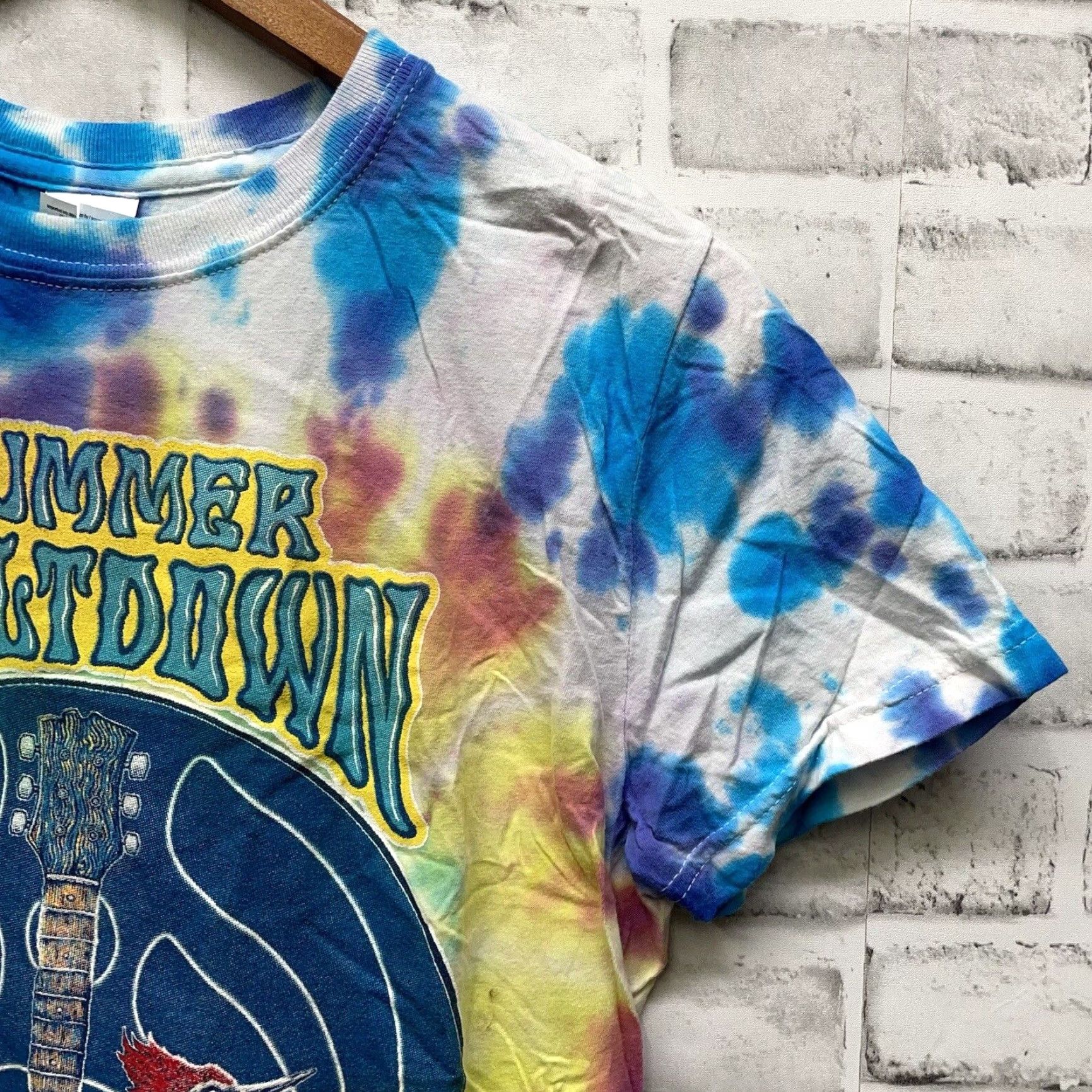 Gildan Concert Graphic Tie-Dye Gildan Cotton T-Shirt Mens Small Multicolor Summer Size US S / EU 44-46 / 1 - 2 Thumbnail
