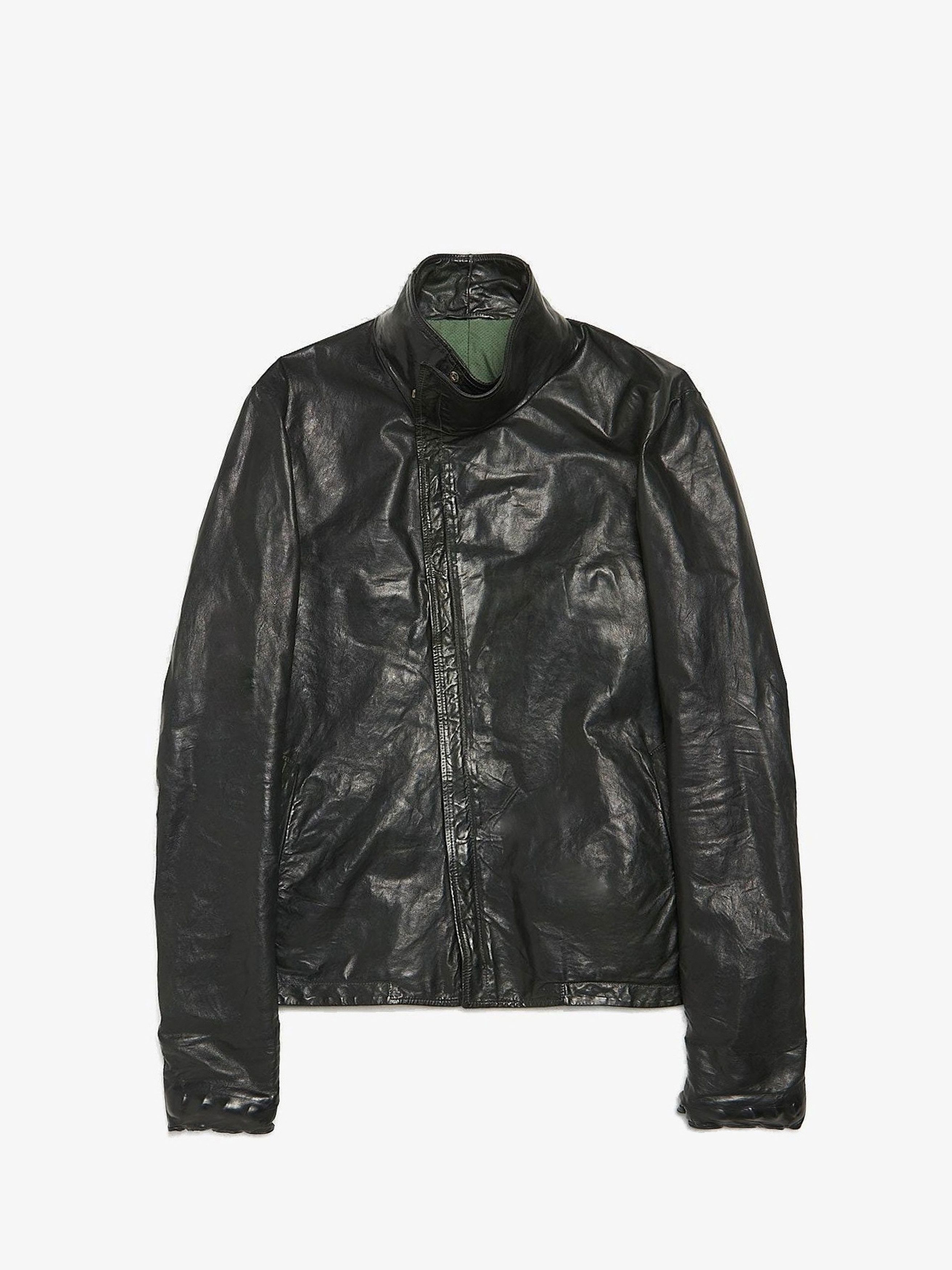 Carol Christian Poell Titanium Gloved Leather Jacket LM/2599GP